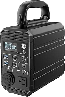 Portable Power Station 288Wh, EWEMOSI 80000mAh Backup Lithium Battery with 110V/300W AC Outlet Solar Generator (Solar Panel Not Included), LED Flashlight for Home Camping Emergency Backup