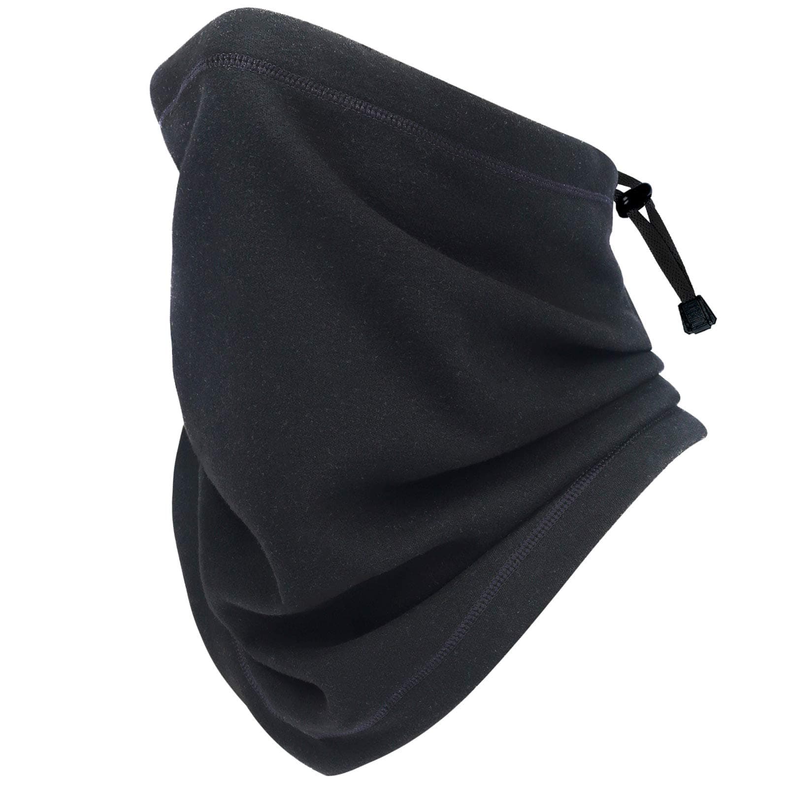 Neck Gaiter Face Mask Warmer with Adjustable Drawstring for Men Women Winter Cold Weather Windproof