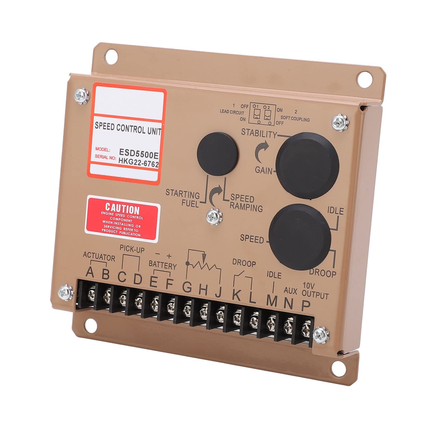 Engine Electronic Governor, 12V 24VDC Generator Speed Governor ESD5500E Electronic Genset Engine Idle Speed Controller, Motor Speed Controllers