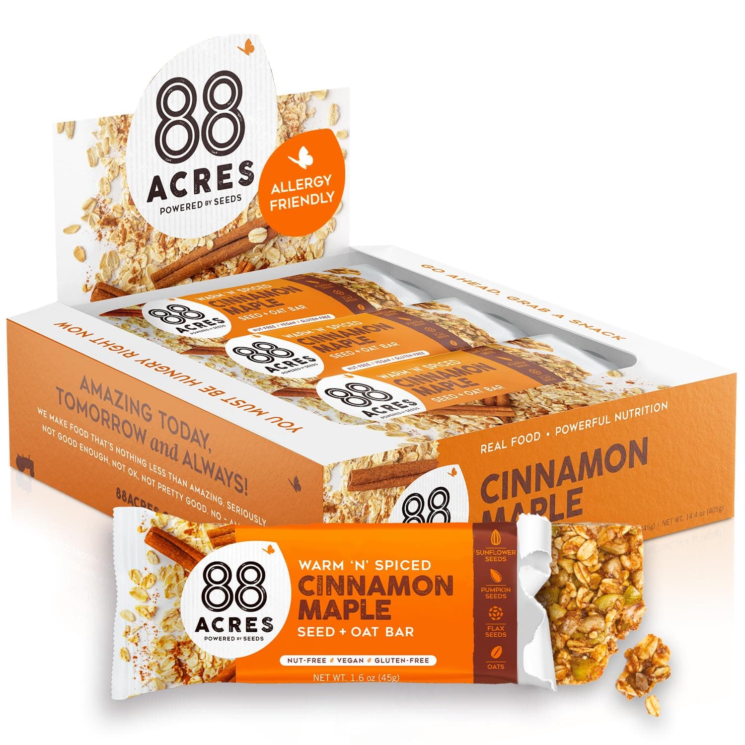88 Acres Nut-Free Granola Bar - 12 Pack/18 Pack 1.58 Ounce (Pack of 12)
