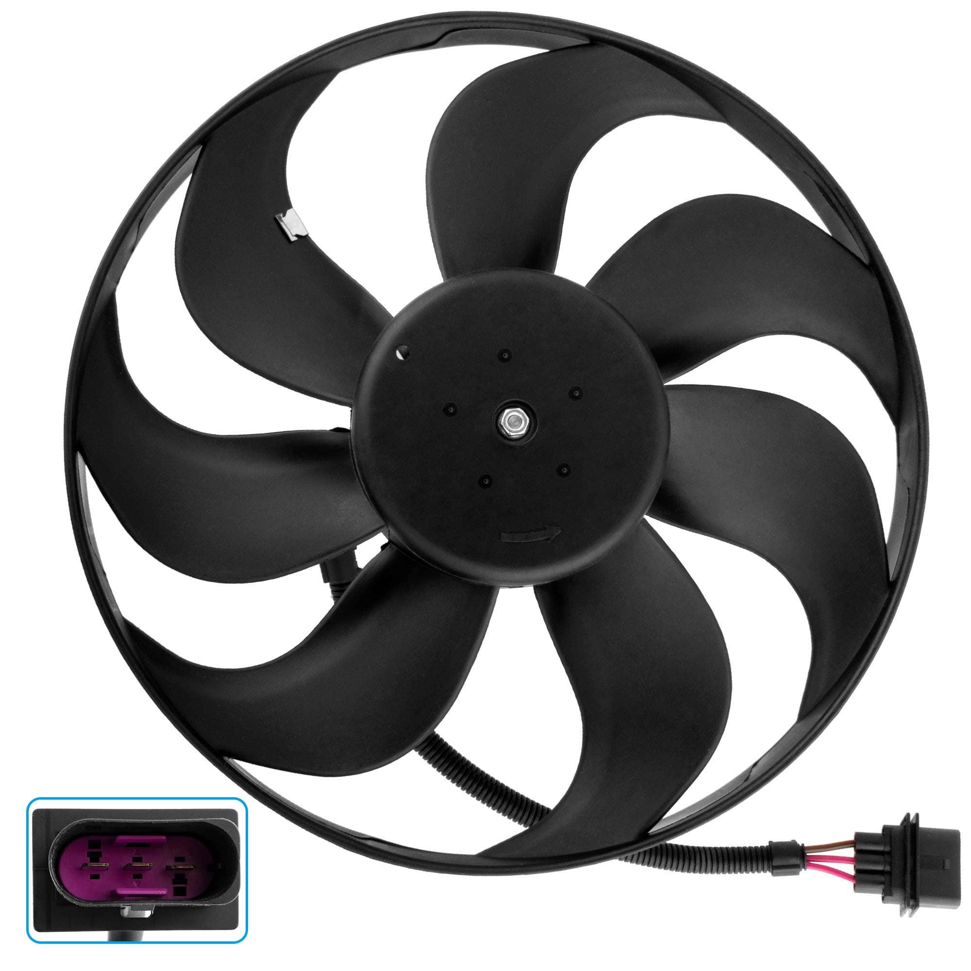 BOXI 620-799 Engine Cooling Left Side Fan Motor for T-T 2000-2002 / T-T Quat-TRO 2000-2006 / Beet-le 1998-2006 / G-olf 1999-2006 / Jett-a 1999-2005 / 6X0959455F 1J0959455F