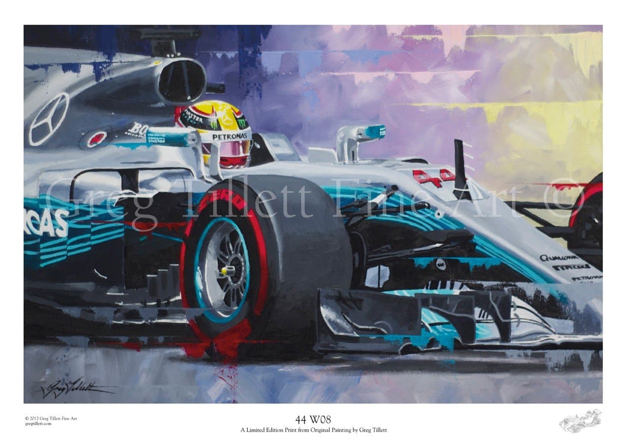 Greg Tillett Lewis Hamilton 44 W08