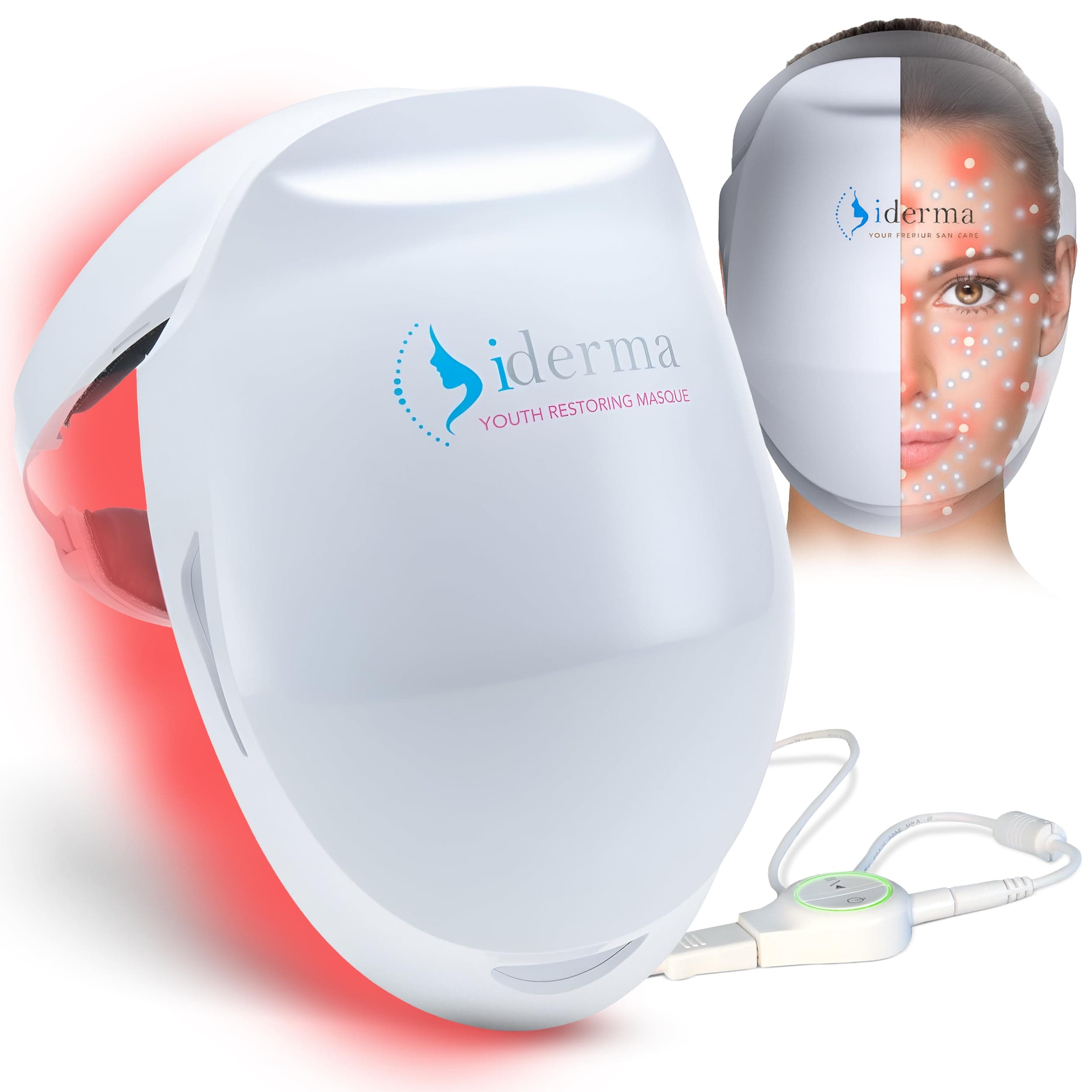 Red Light Therapy for Face – LED Face Mask for Eyes, Neck & Skin | Infrared Therapy Mask for Anti-Aging, Wrinkles, Skin Rejuvenation