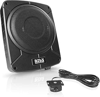 BOSS Audio Systems BAB10 Amplified Car Subwoofer - 1200 Watts Max Power, Low Profile, 10" Subwoofer, Remote Subwoofer Control, Great for Vehicles with limited space when bass is needed