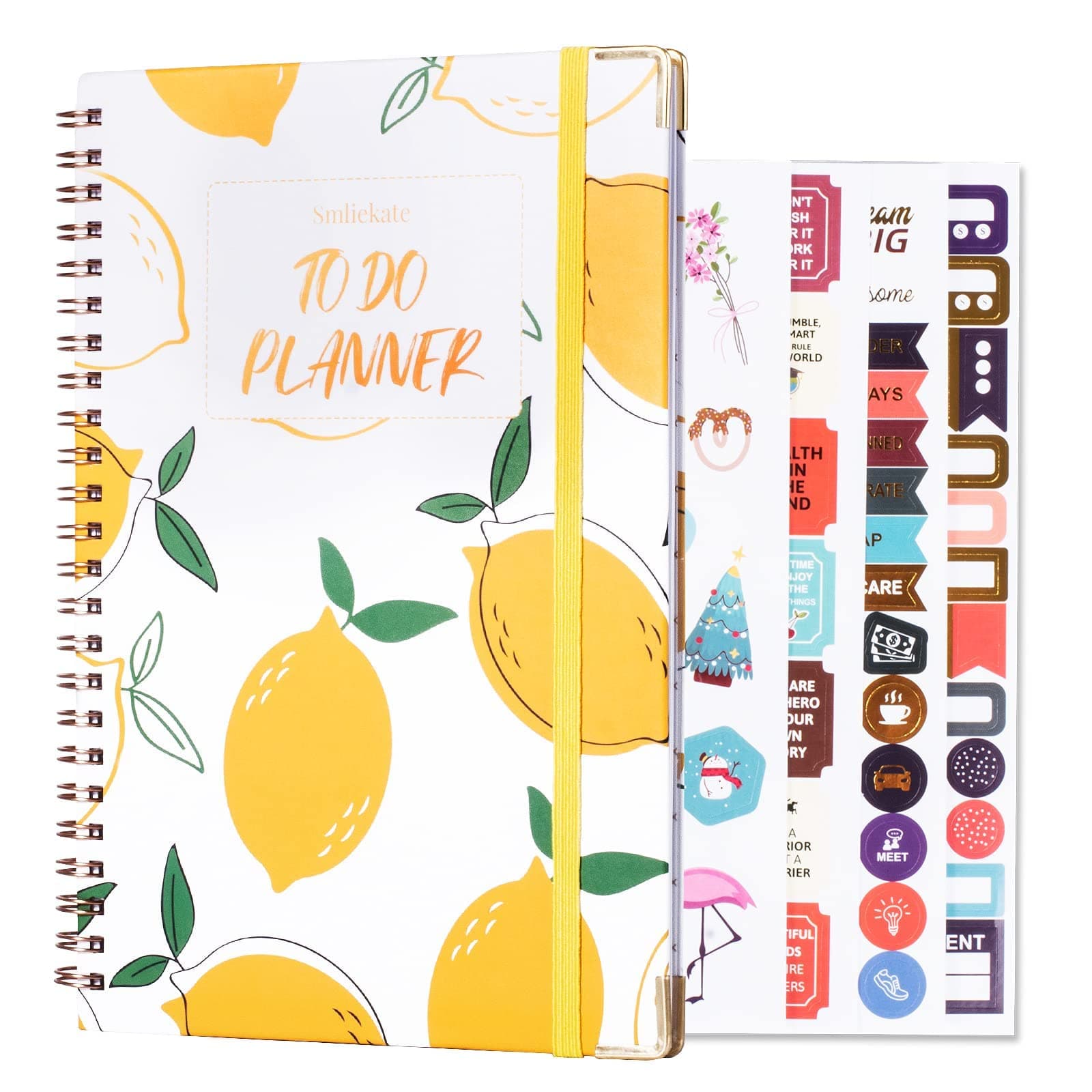 Daily Planner, Weekly Planner Undated To Do List Notebook To Do Planner Goal Planner Daily Schedule Planner for Goal Setting A5 Calendar for Agenda with 4 Stickers(8.4x5.8")