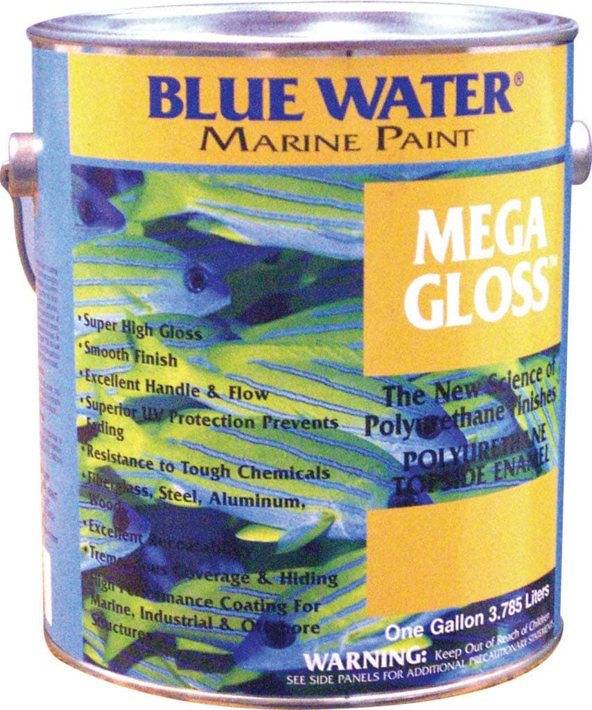 Mega Gloss Topside Polyurethane Enamel Marine Black Gloss - Quart - Marine Paint - iPaint.us