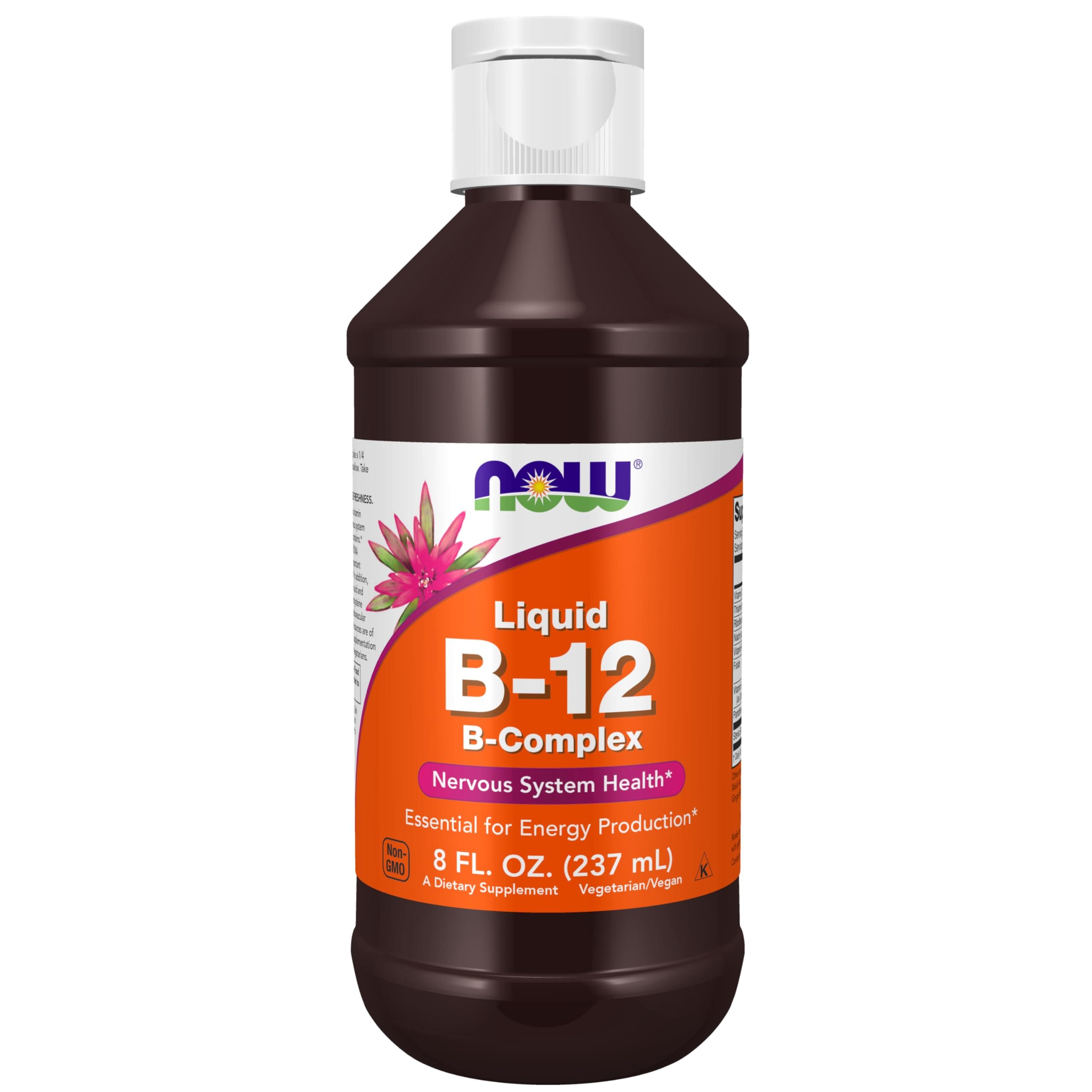 Supplements, Vitamin B-12 Complex Liquid, Energy Production*, Nervous System Health*, 8-Ounce
