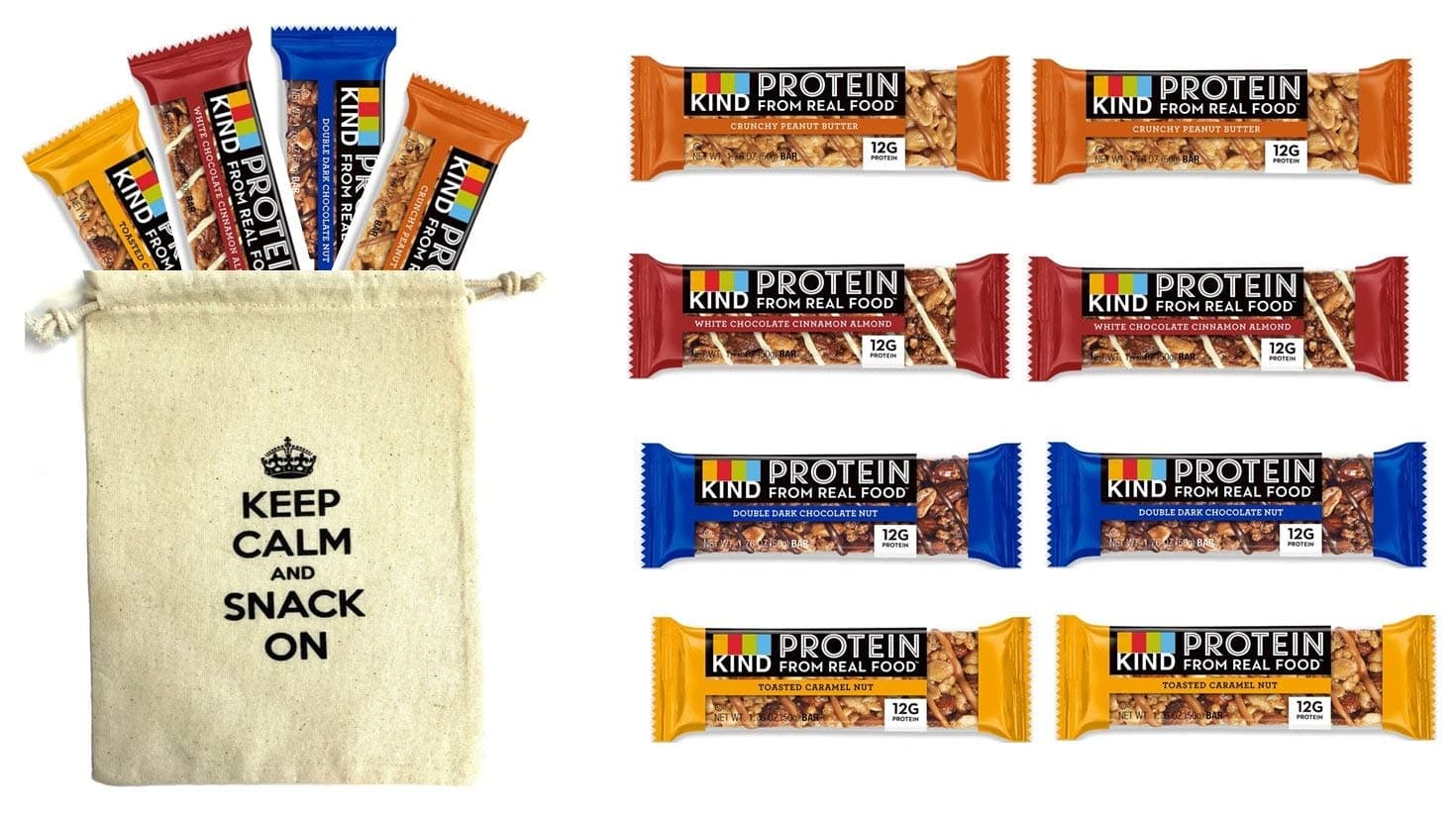 KIND Protein 4 Different Flavors Variety Pack - New ! (Pack of 12) Power for Your Workout