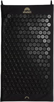 ShaktiMat Acupressure Mat for Relaxation, Massage Muscles, Aid Sleep & Unlock Inner Tension, Similar to Acupuncture, No Needles Required (Classic, Level 2, Shakti Black)