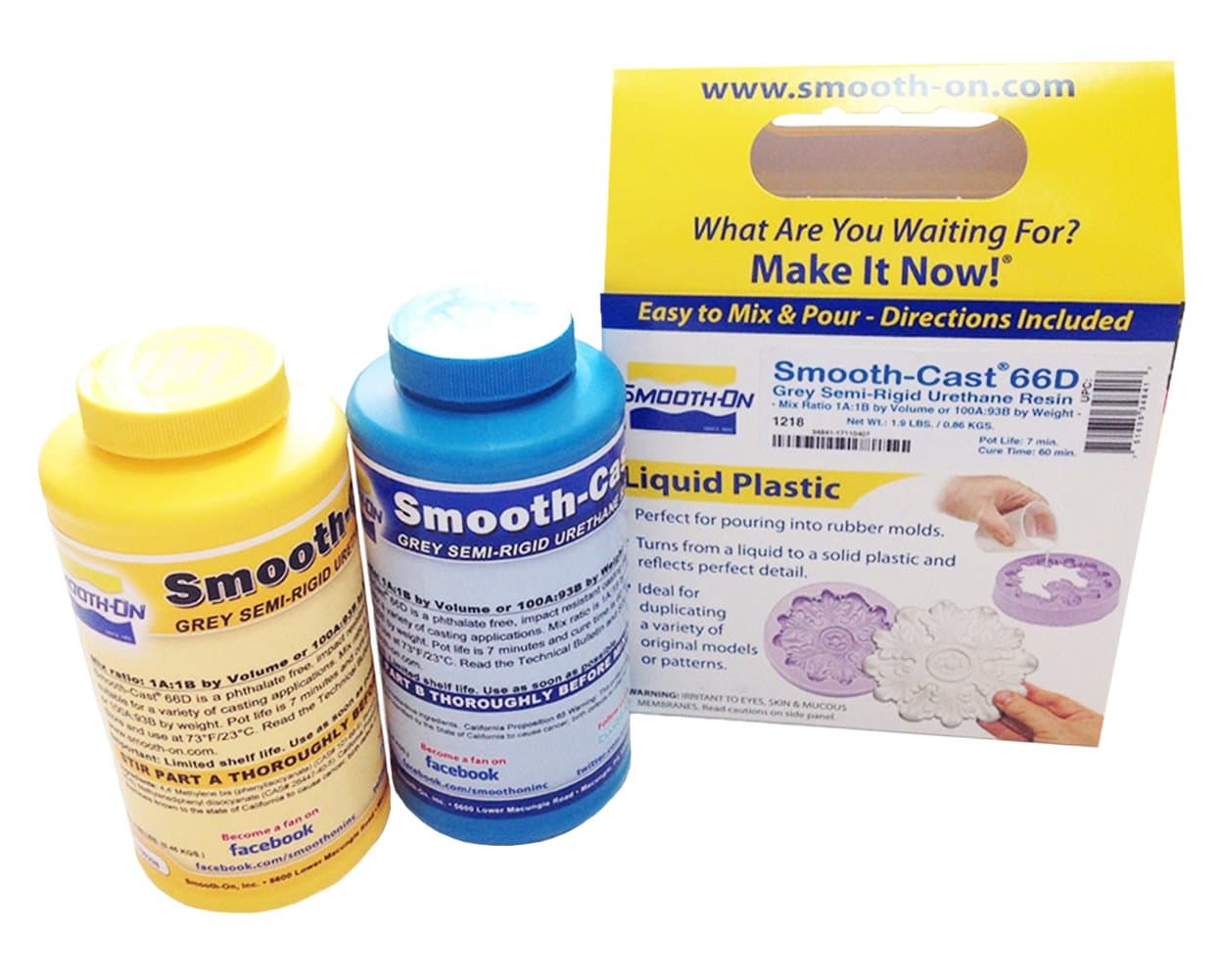 Smooth-Cast Semi - Rigid Line 66D Series, Trial Size Unit