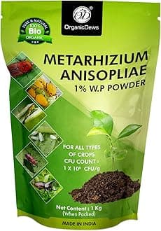 OrganicDews Metarhizium anisopliae 1 Kg (1x10^8 CFU/g) for Plants 1 Kg