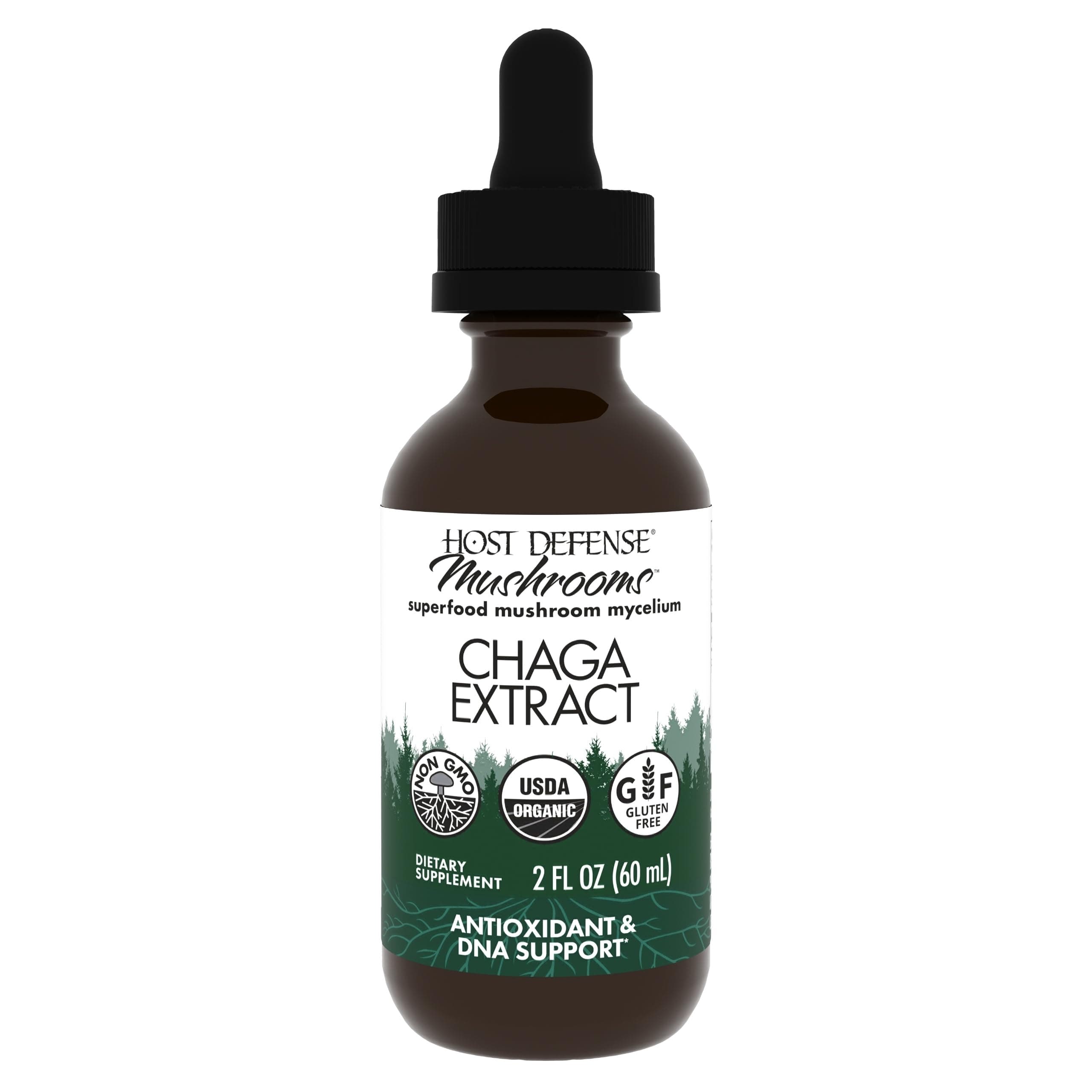 Chaga Extract - Immune System Support Supplement - Chaga Mushroom for Antioxidant Activity Support - Liquid Dietary Mushroom Supplement - 2 fl oz (60 Servings)*