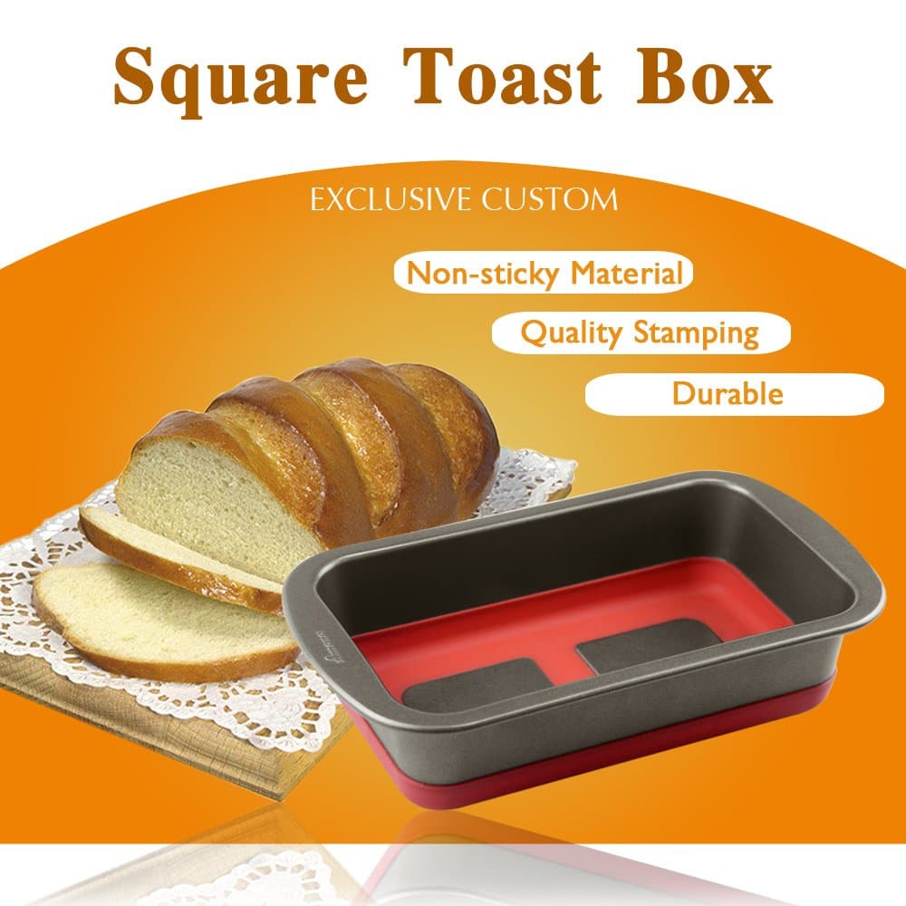 Amana® Muffin Top Pan Nonstick 6 Cup with Durability Flexibility Heat Resistant Muffin Tin Loaf Cake Pan