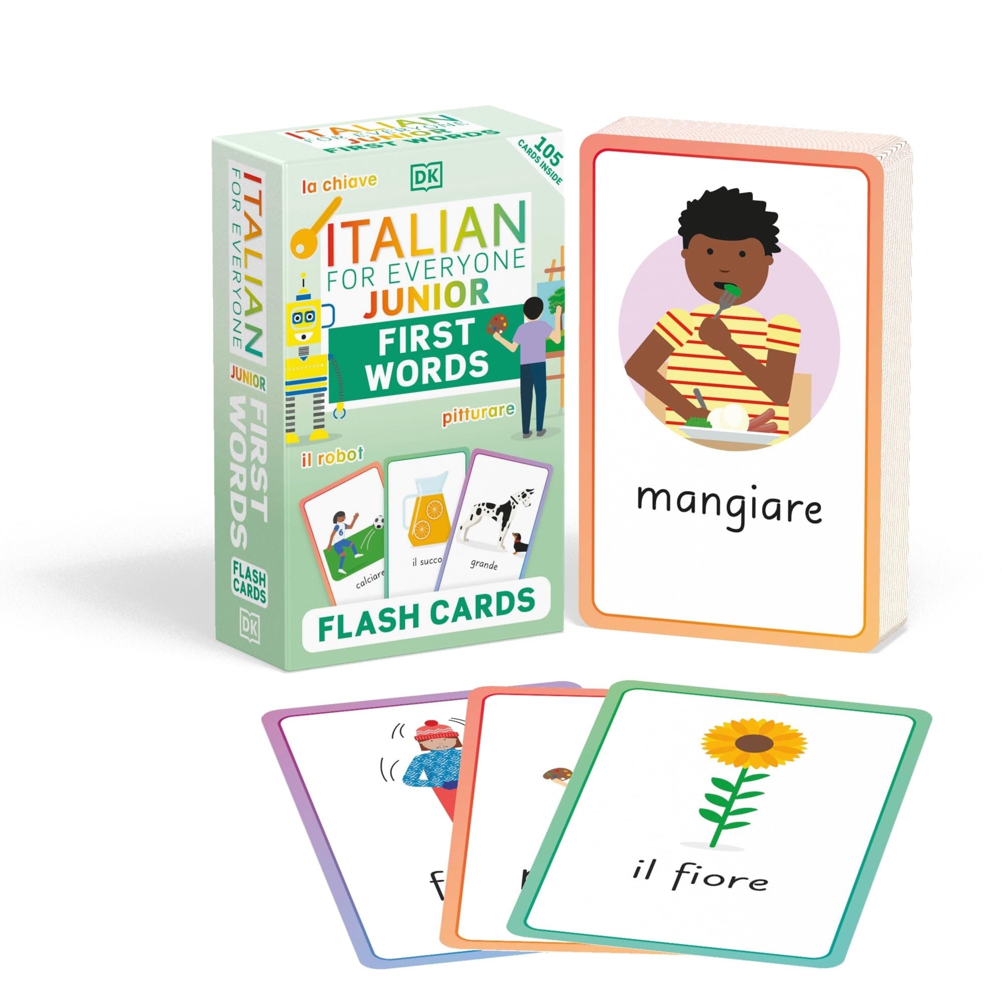 Italian for Everyone Junior First Words Flash Card