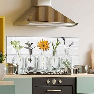 Tempered Glass Kitchen Backsplash, Stove Back Cover, Stove Splashback, Cutting Board, Kitchen Sink Splash Guard, Home Wall Decor (30x16'')