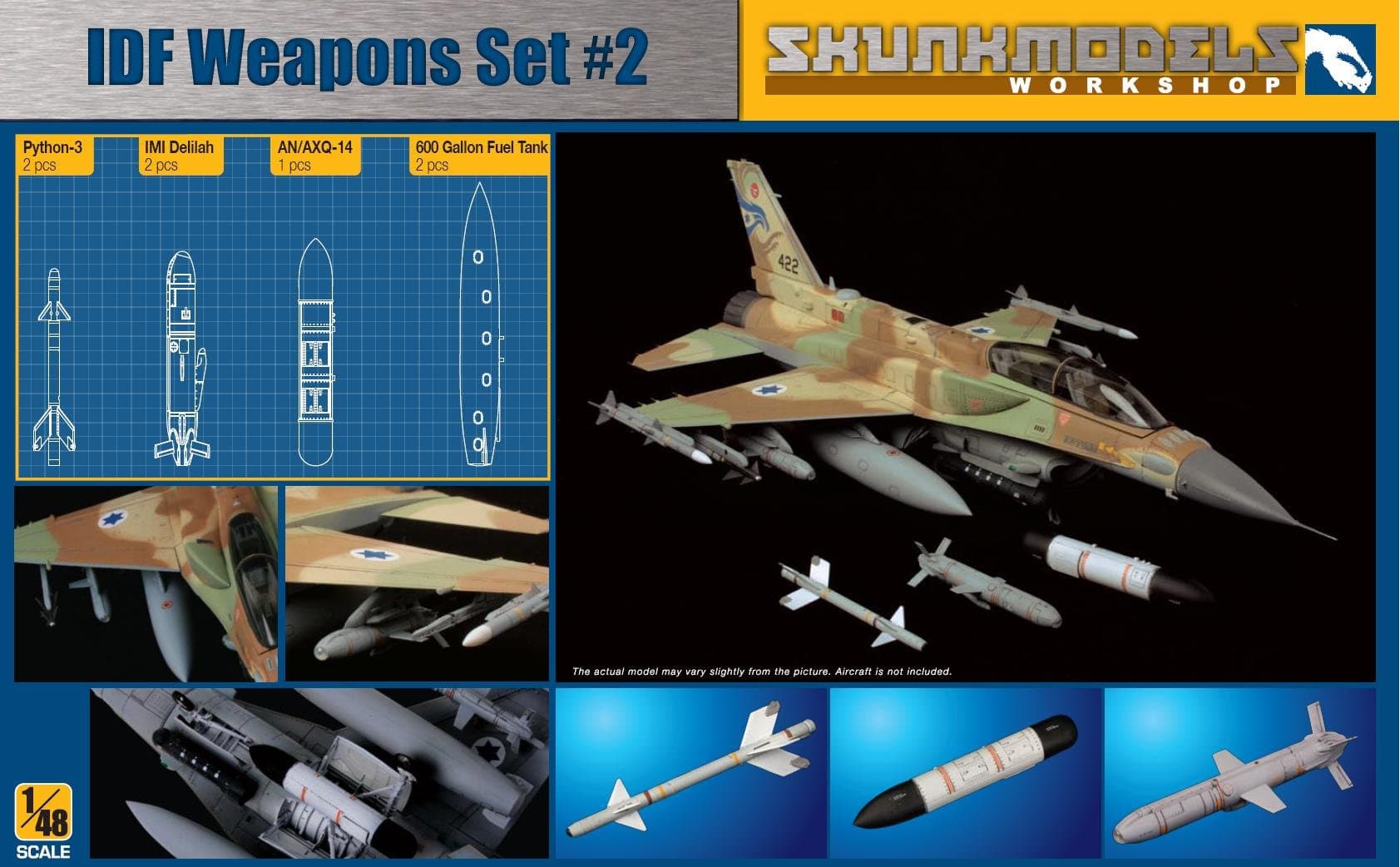 Skunkworks 1/48 IDF WEAPON SET 2 # 48002