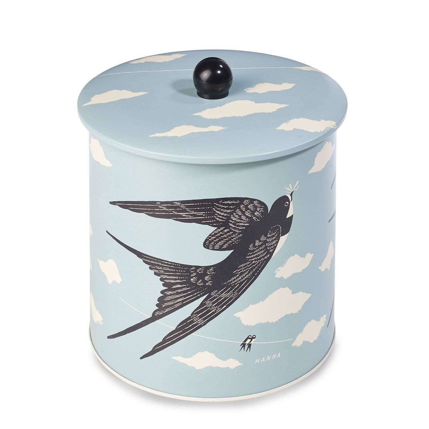 John Hanna Swallow Design Biscuit Barrel