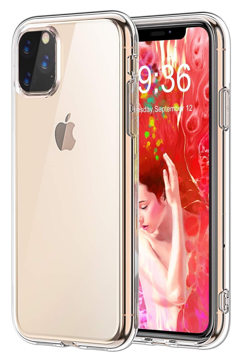 Lustree Back cover for Iphone 11 pro (Silicone,transparent)