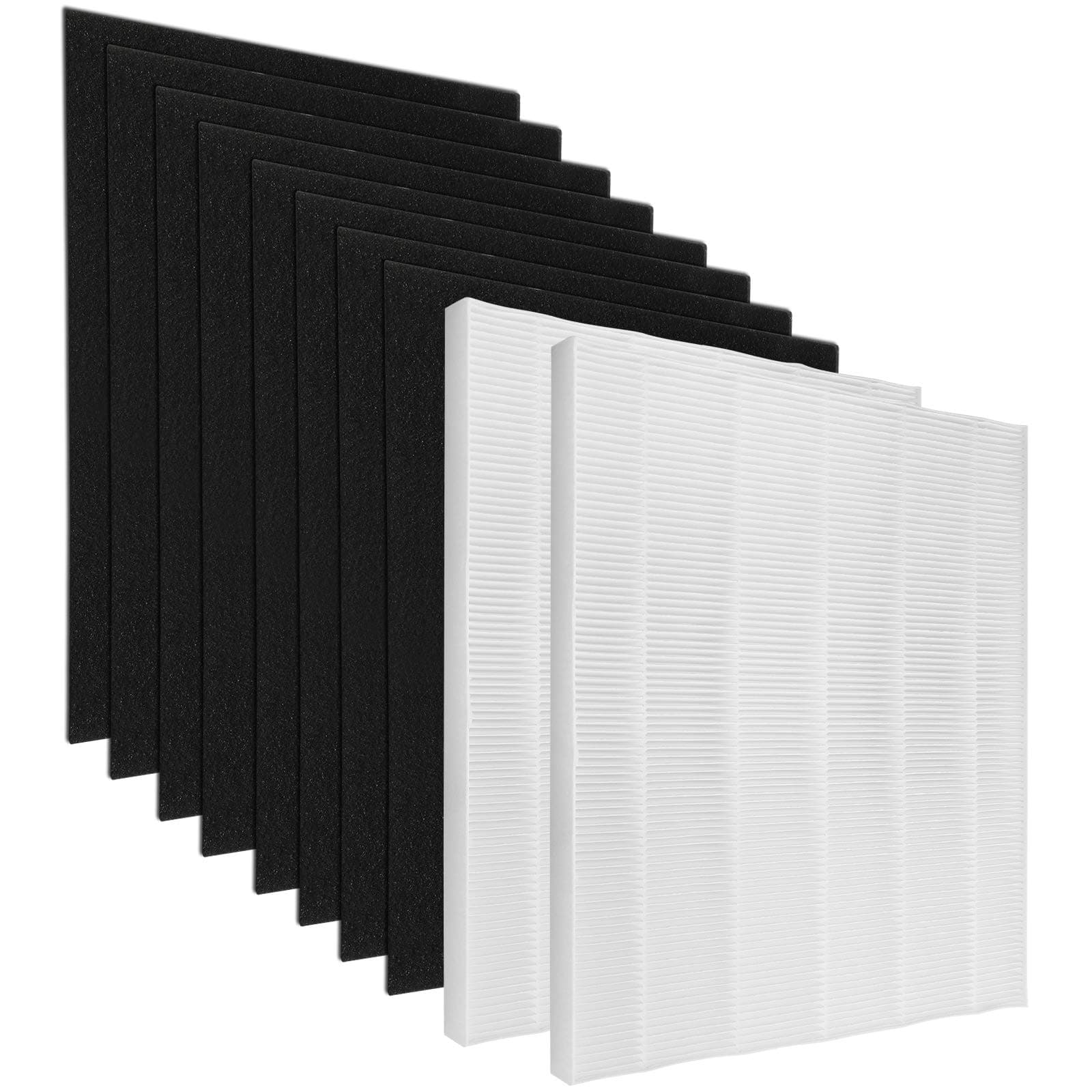C545 True H13 HEPA Replacement Filter S Compatible with Winix C545,Replacement for Winix S Filter Part 1712-0096-00 and 2522-0058-00, 2 x True HEPA Filter + 8 x Activated Carbon Pre-Filters