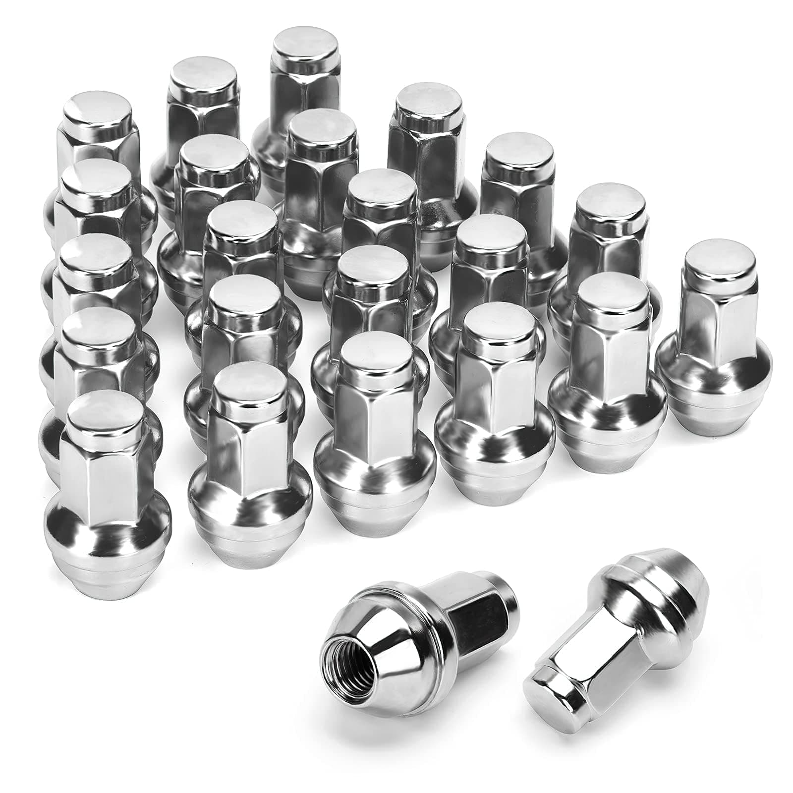 14x2 OEM Lug Nuts for F150 2000-2014, One-piece Factory Steel Tuner Nuts Compatible With Ford Expedition Navigator 03-14, Stock Wheel Nuts Replace OE#BD142978 4L3Z1012A (Work on 14mm-2.0 Stud)