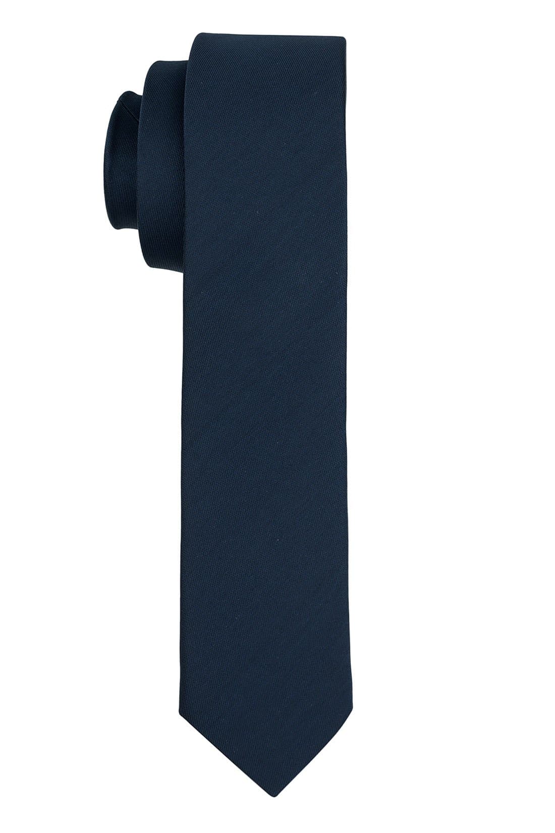 The Tie Hub Premium Solid Ultra Thin Microfiber Slim Necktie for Men