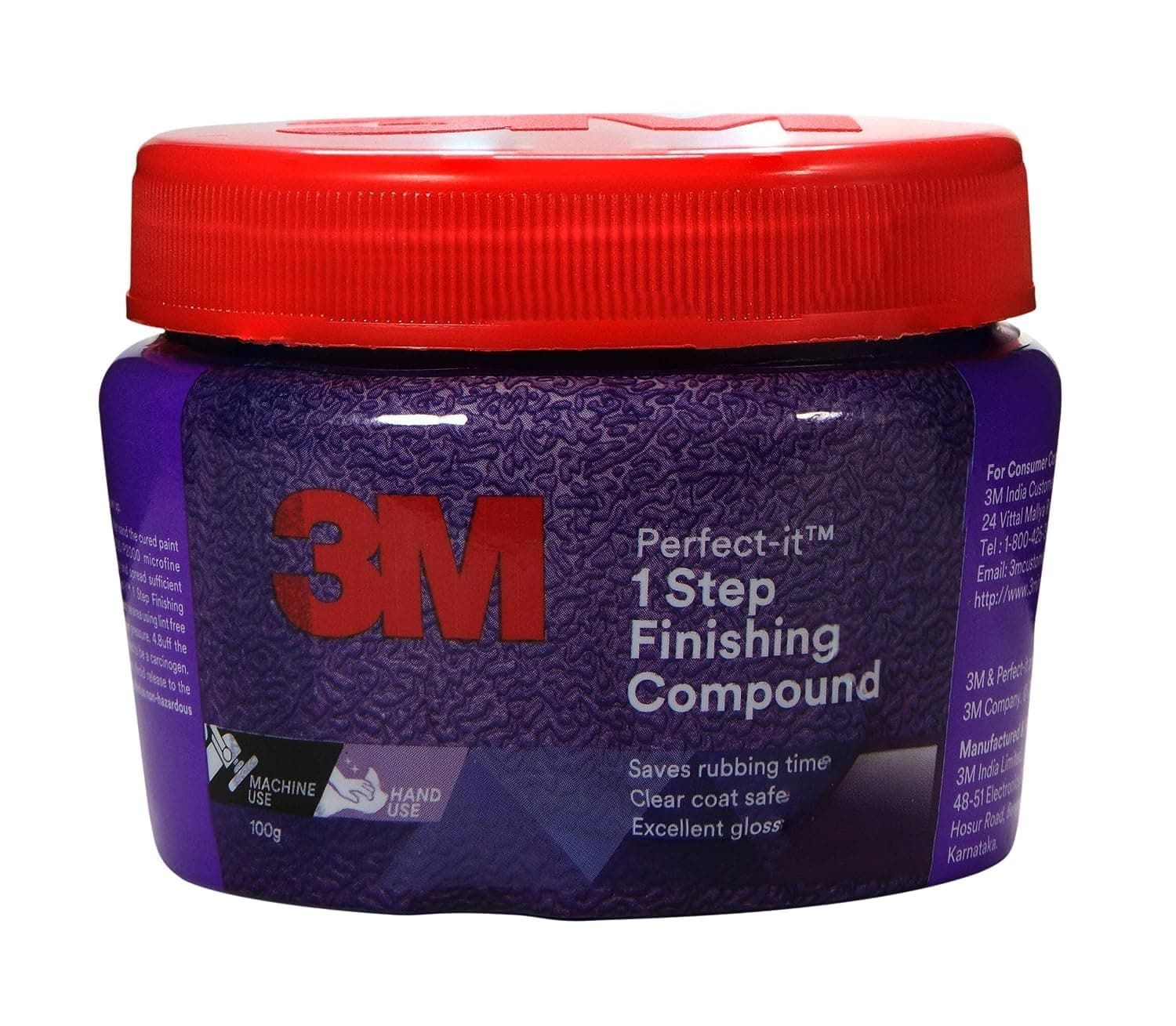 3M Perfect-It 1-Step Finish Blue & Red Compound, 100 G.