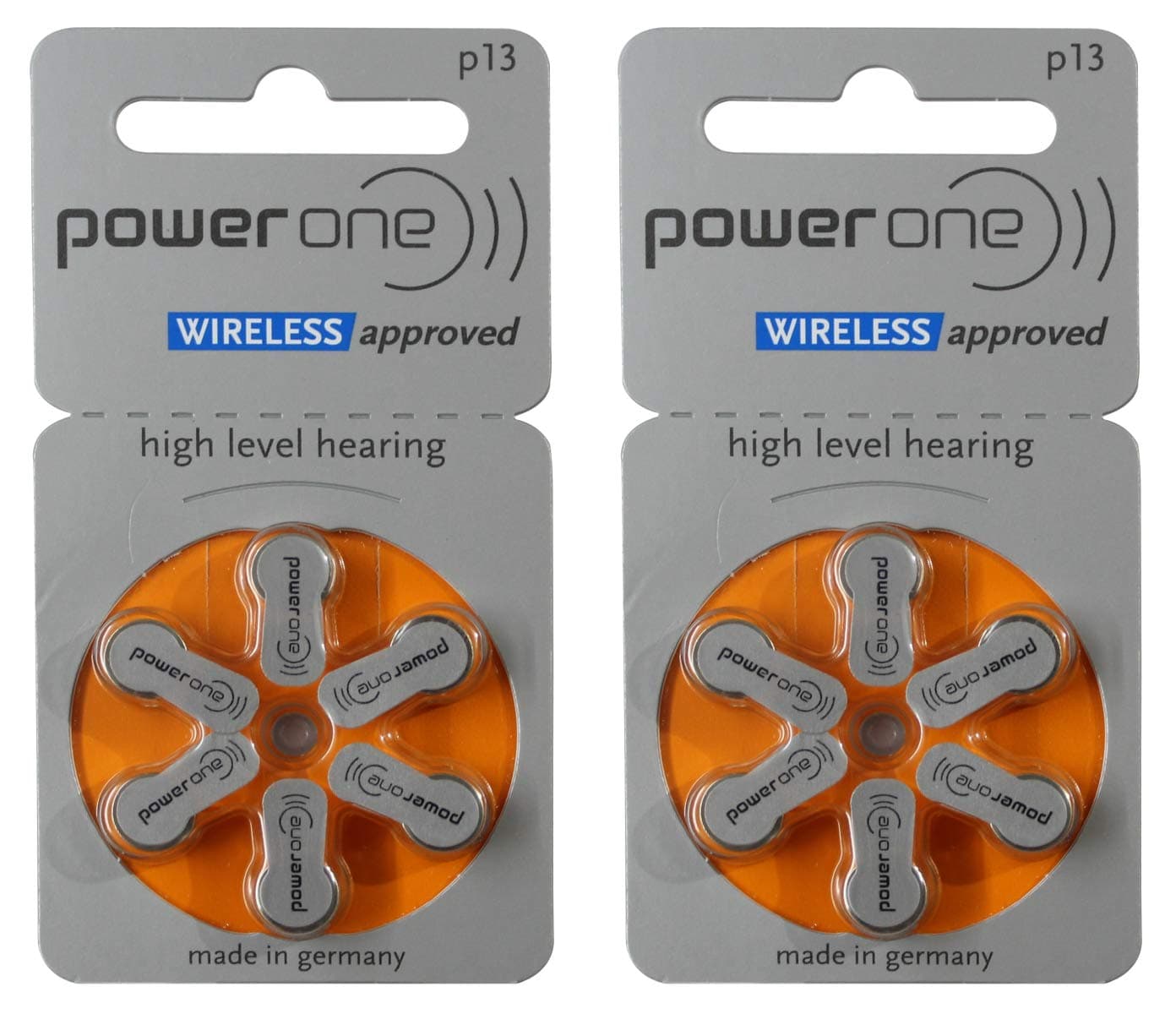 Power One P13 Hearing Aid Battery (6 X 2 Pack) 12 Pcs