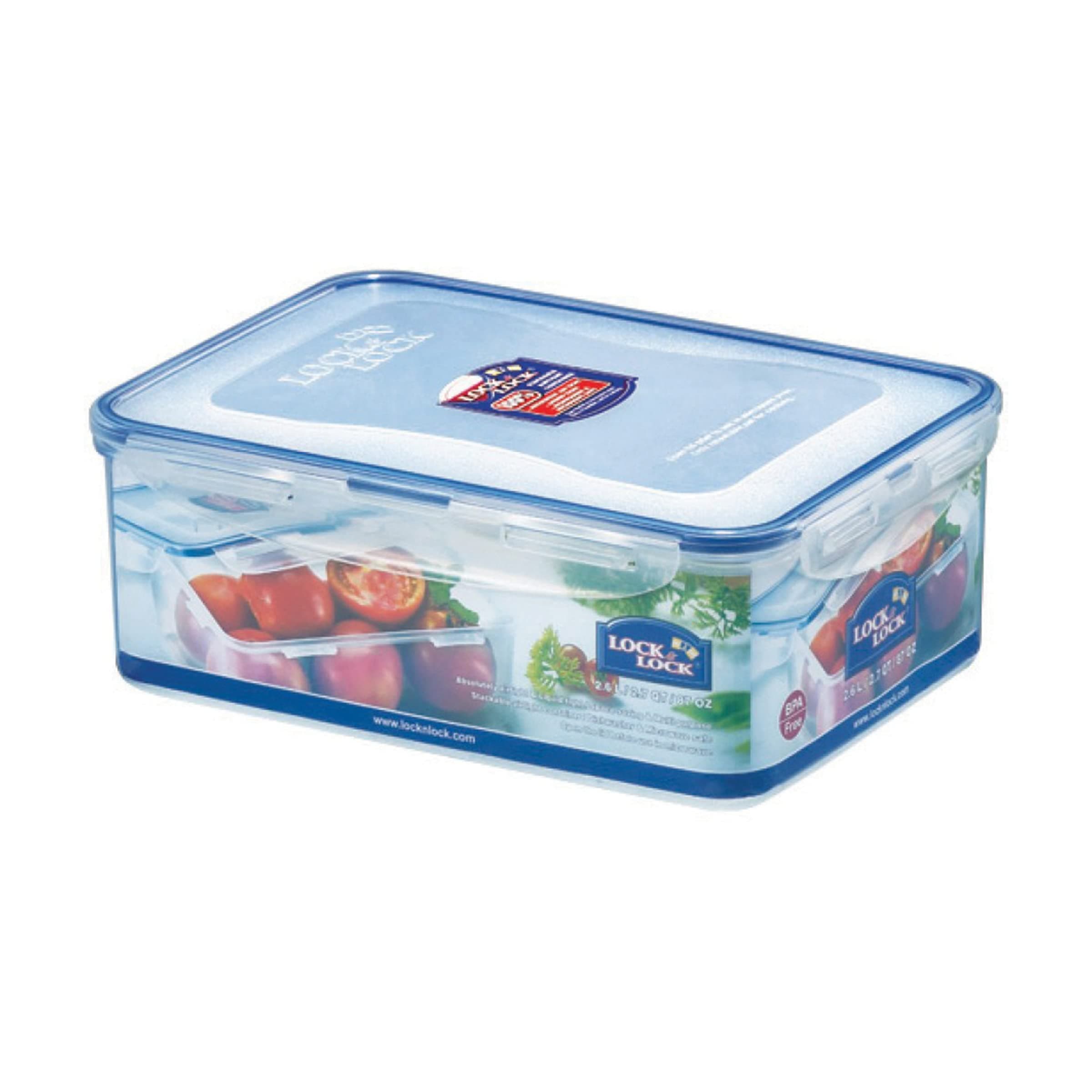 LocknLock Rectangular Food Container, Transparent, 2.6L, Hpl826