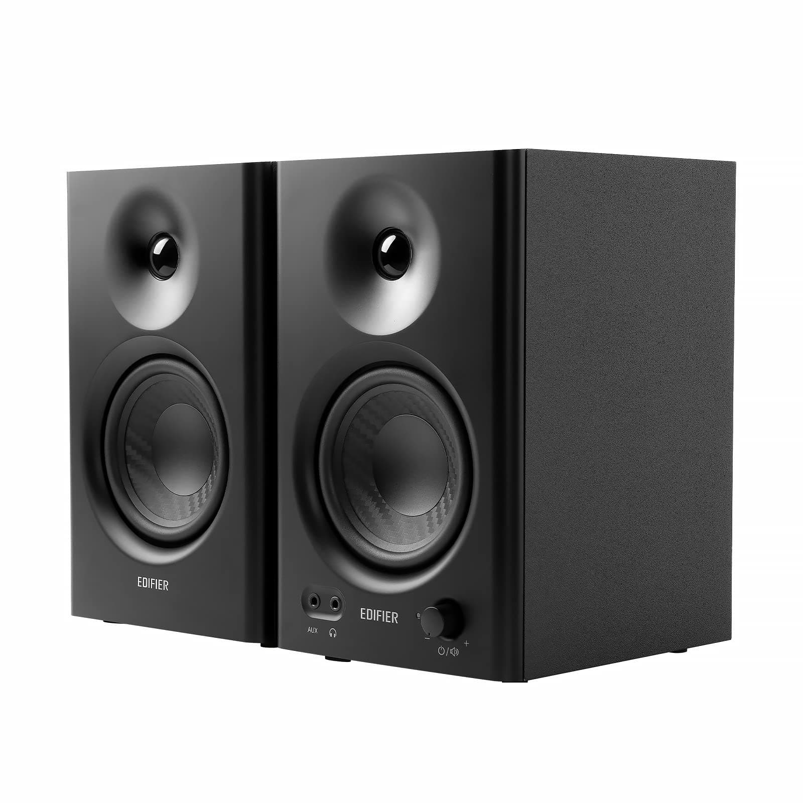 MR4 Powered Studio Monitor Speakers, 4" Active Near-Field Reference Speaker - Black (Pair)