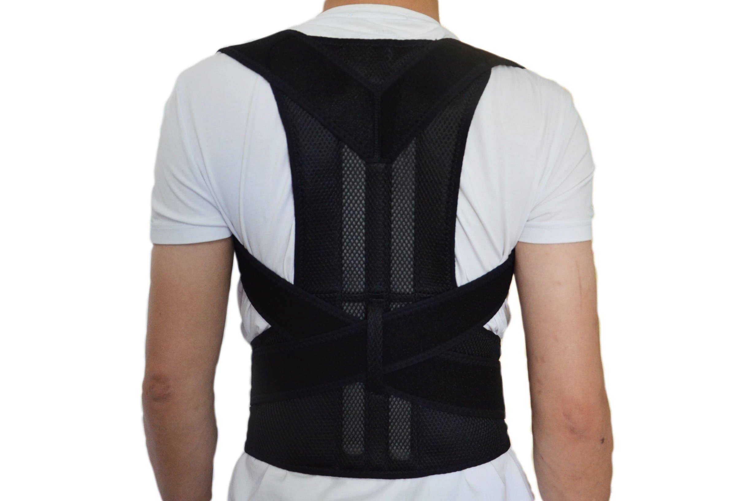Adjustable Posture Corrector, Back Shoulder Lumbar Waist Supporting Brace Belt, Medical Device to Improve Bad Posture, Round Shoulder, Thoracic Kyphosis, Back Pain Relief for Men and Women (XL)