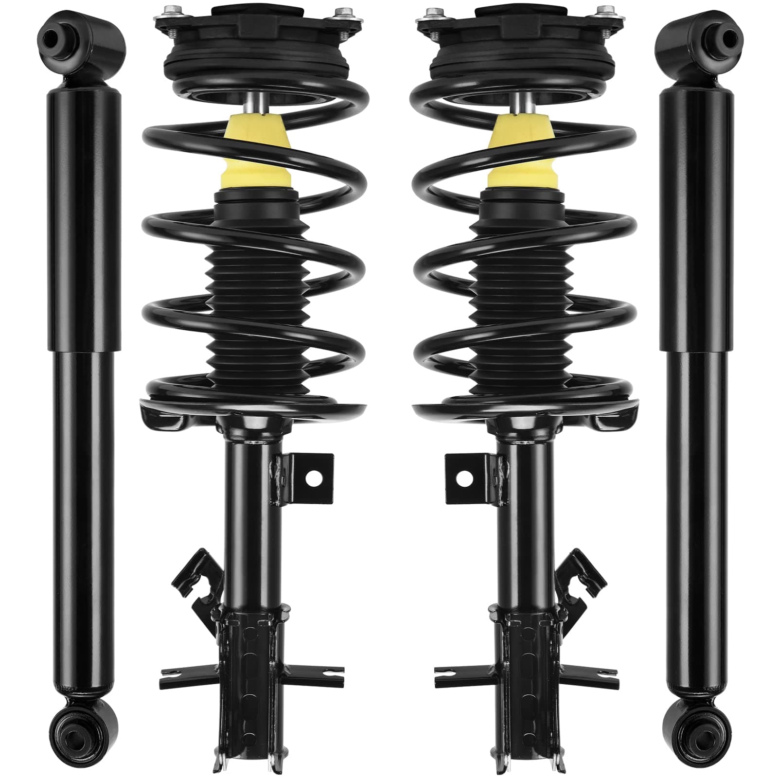AUTOSAVER88 Front & Rear Pair Complete Quick Struts Shocks Compatible with 2007-2012 Sentra