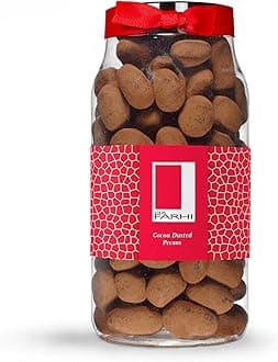 Rita Farhi Cocoa Dusted Milk Chocolate Caramalised Pecans in a Luxury Gift Jar 690g - New Palm Oil Free Recipe
