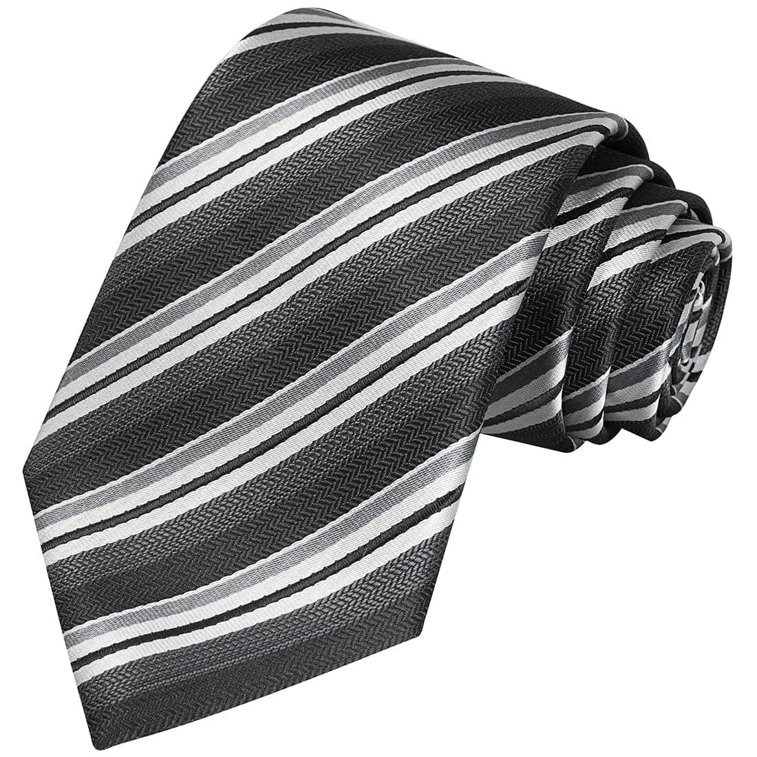 KissTies Mens Necktie Classic Stripe Ties For Men