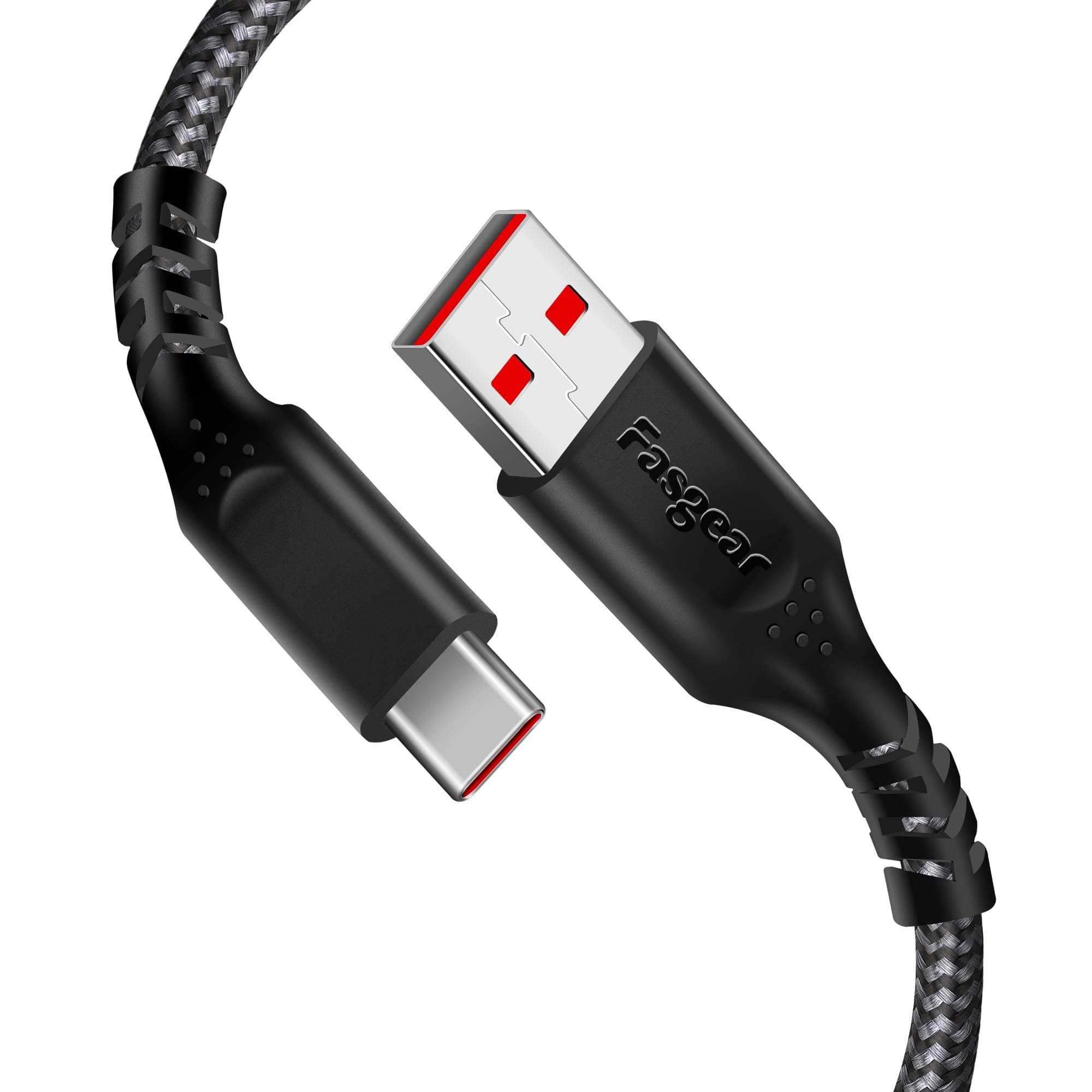 Warp Charge 30W Cable for Oneplus 7 Pro 7T, 1 Pack 3ft/1m Dash Charging USB C Cable Fast Charge Nylon Braided Data Sync USB Type C Cable for Oneplus 7 6T 6 5T 5 3T (3ft, Black)