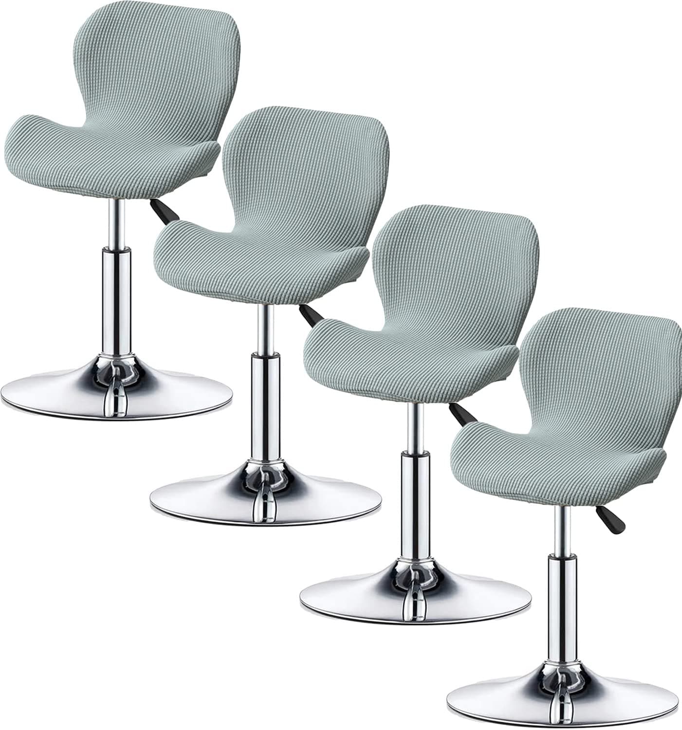 Bar Stool Cover Set of 2/4/6 Shell Back Adjustable Swivel Bar Stools Slipcover,Barstool Protector Covers for Dining Room Kitchen (Color : #11, Size : 4pcs)