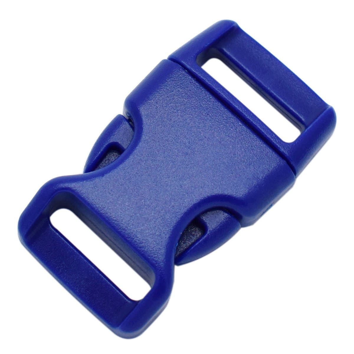 15 Pack Curved Side Quick Release Plastic Buckles for Paracord Bracelets Clasp 5/8 inch(15mm) Webbing/Backpack Straps