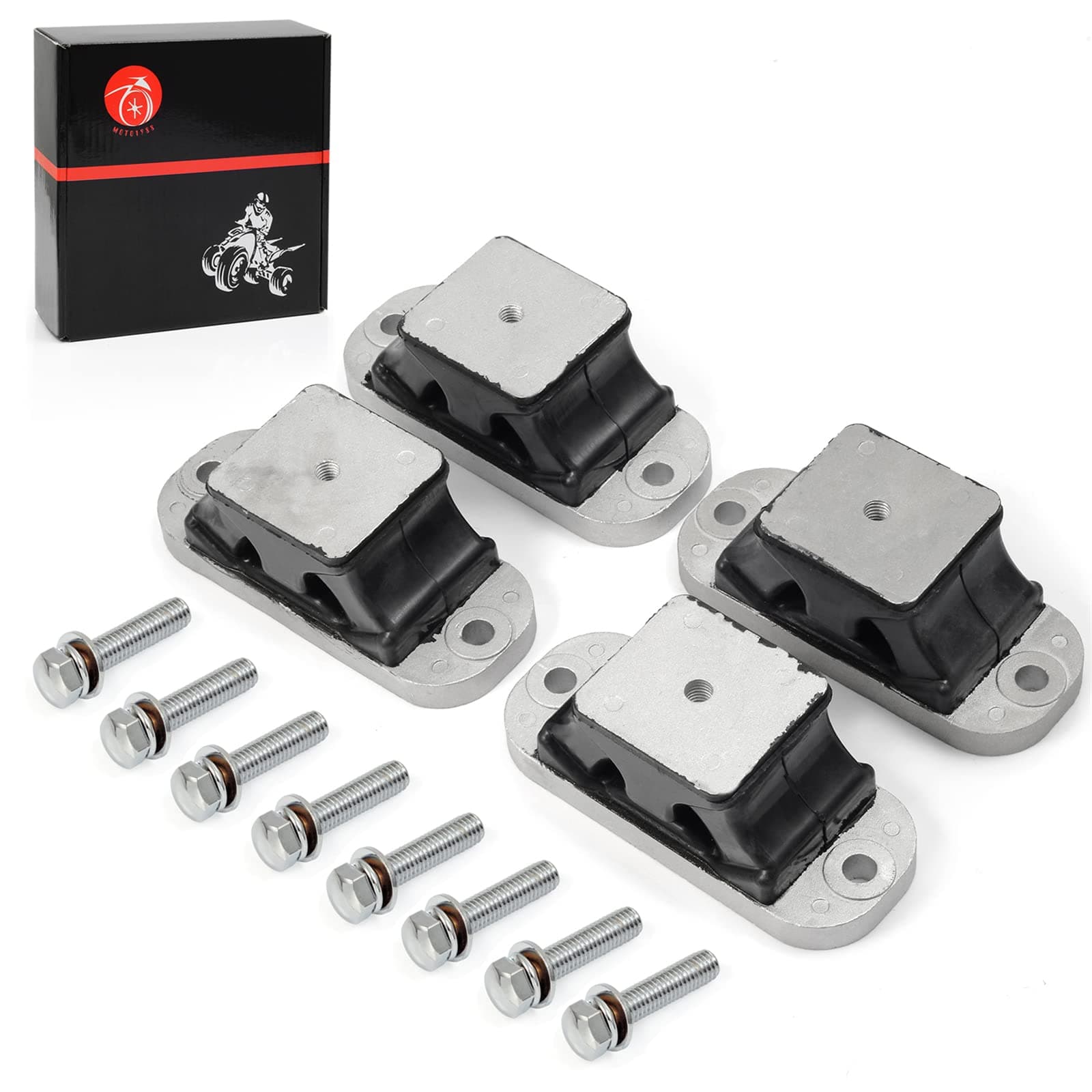 4 Pack Engine Motor Mount Rubber for Yamaha WaveRunner 1100 1000 FX FZR FZS GP1300R GP1800R FX140 VX Deluxe VXR VXS HO SHO Cruiser VX Sport Cruiser 67X-44517-10-00 67X-44517-00-5B 67X-44517-10-94