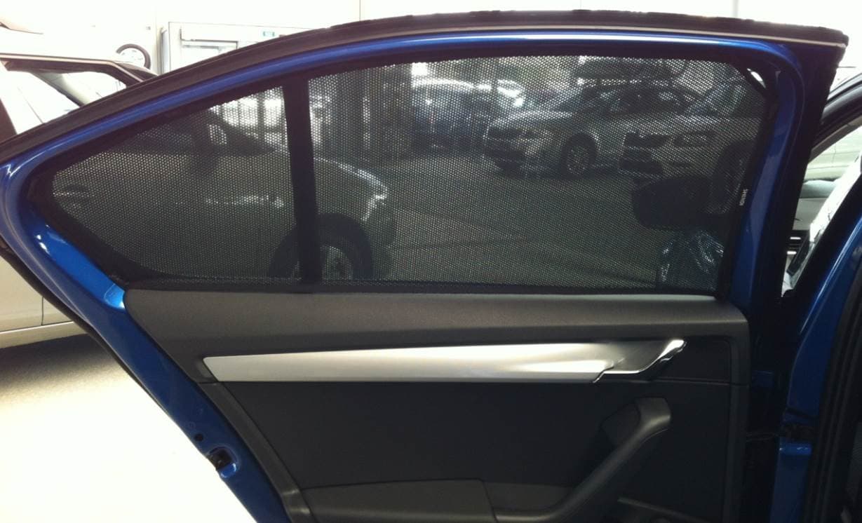 S K O D A - O C T A V I A - III (2013-2018) Magnetic car sun shades, Pack of 2