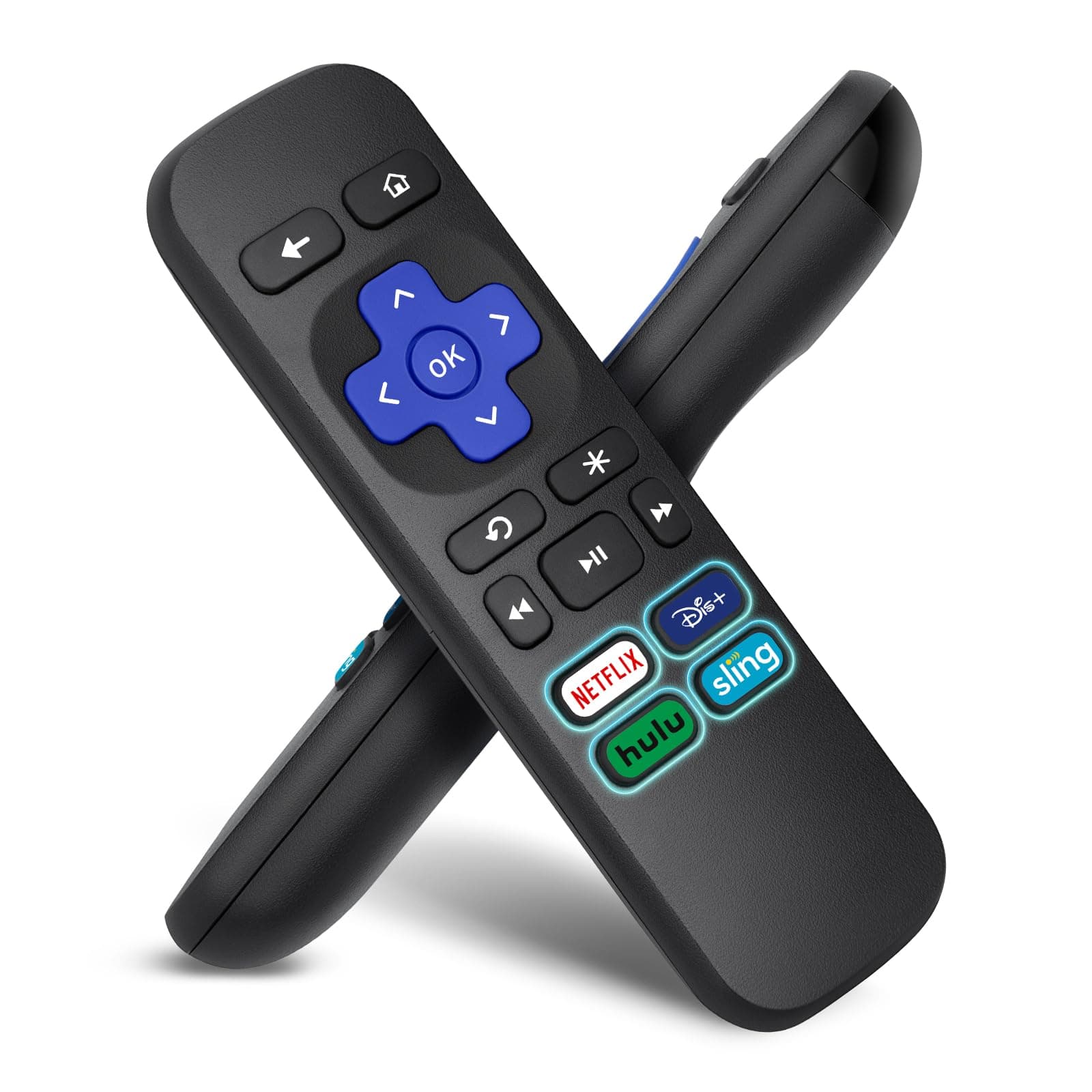 Remote for Roku Express, Premiere, 1, 2, 3, 4 (HD, LT, XS, XD) - NOT for Roku Stick, TV or Game