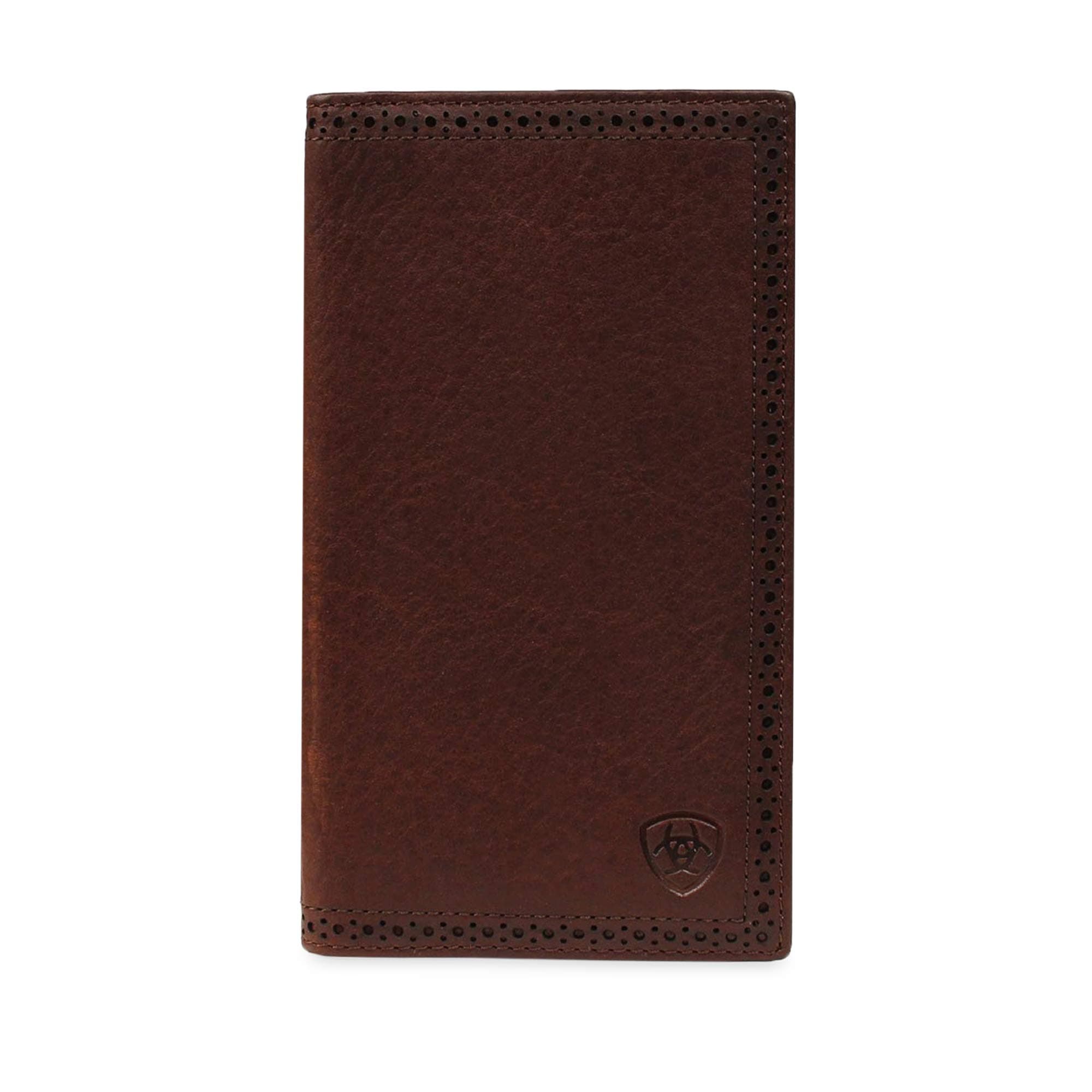 Men's Perforated Edge Rodeo Wallet Copper Size One Size