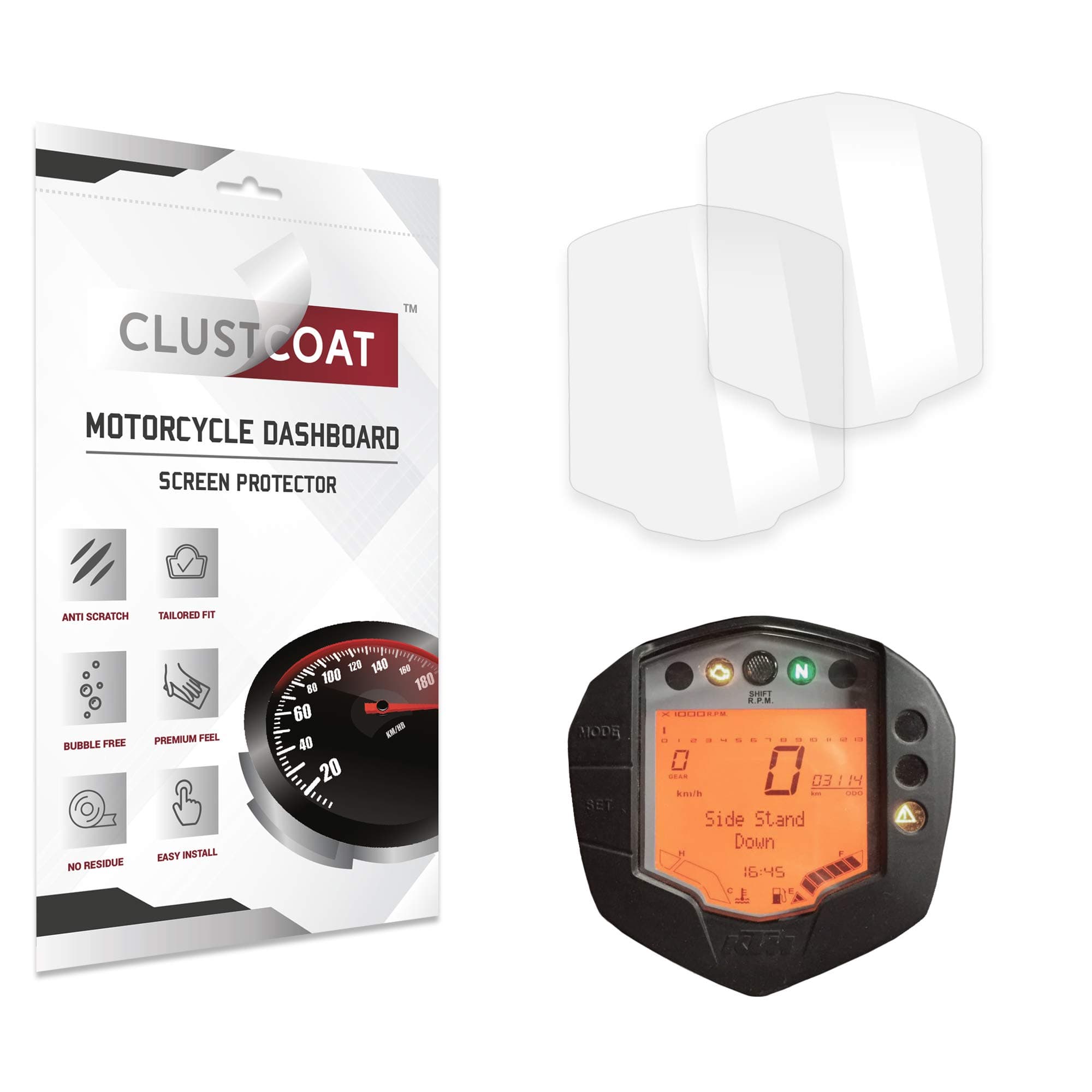 ULTRA CLEAR Motorcycle Dashboard Screen Protector for KTM DUKE 125/200 (2012-2024) / 250 (2017-2022) / 390 (2013-2016) / RC 125 (2019-2020) / RC 200 (2014-2020) / RC 390 (2014-2022)
