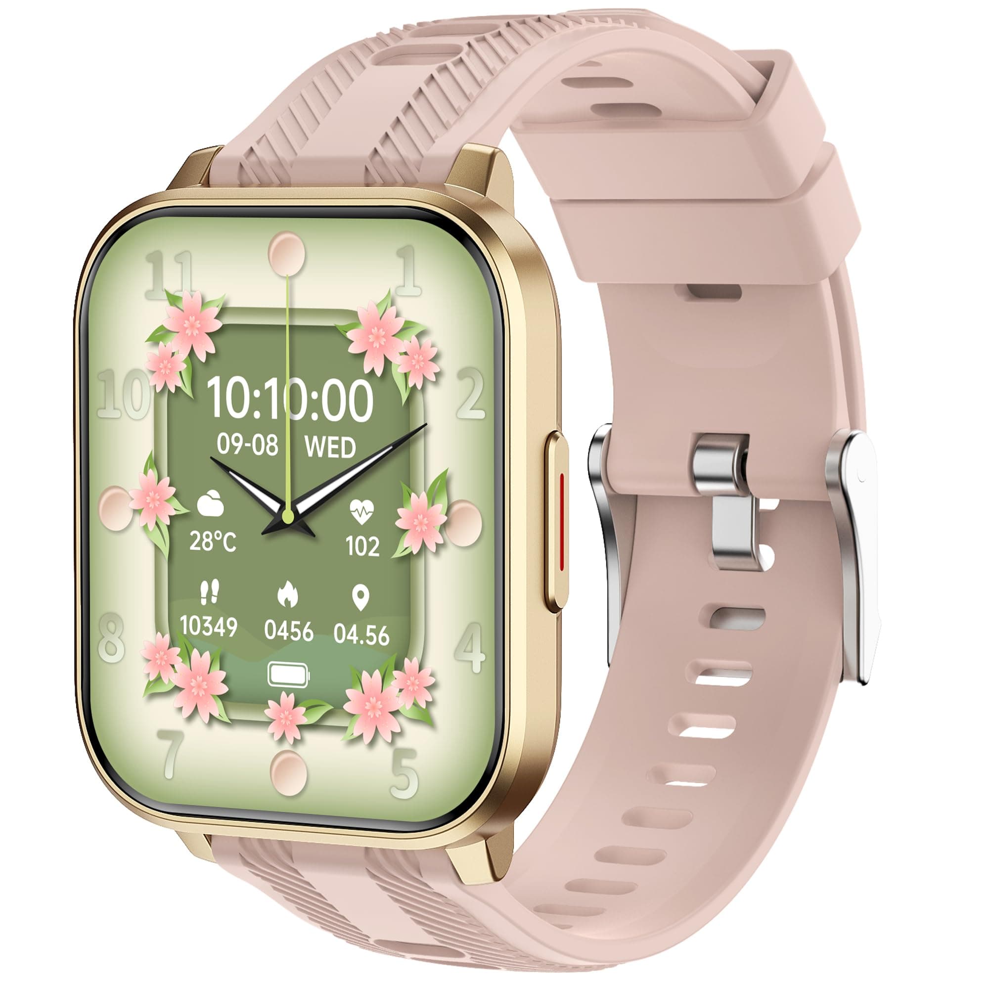 Smart Watch with Ai Functions GPS Tracking for Android Phones and iPhone Compatible Bluetooth Call Message Alert Heart Rate/Sleep Monitor IP68 Waterproof for Women