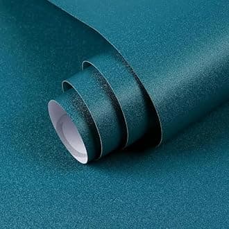 FOKRIM Green Wallpaper for Wall Sticker for Home,Office 45.5x305cm 14 SQFT Sticker Peel and Sticker Removable Self Adhesive Waterproof (Pack of 1)