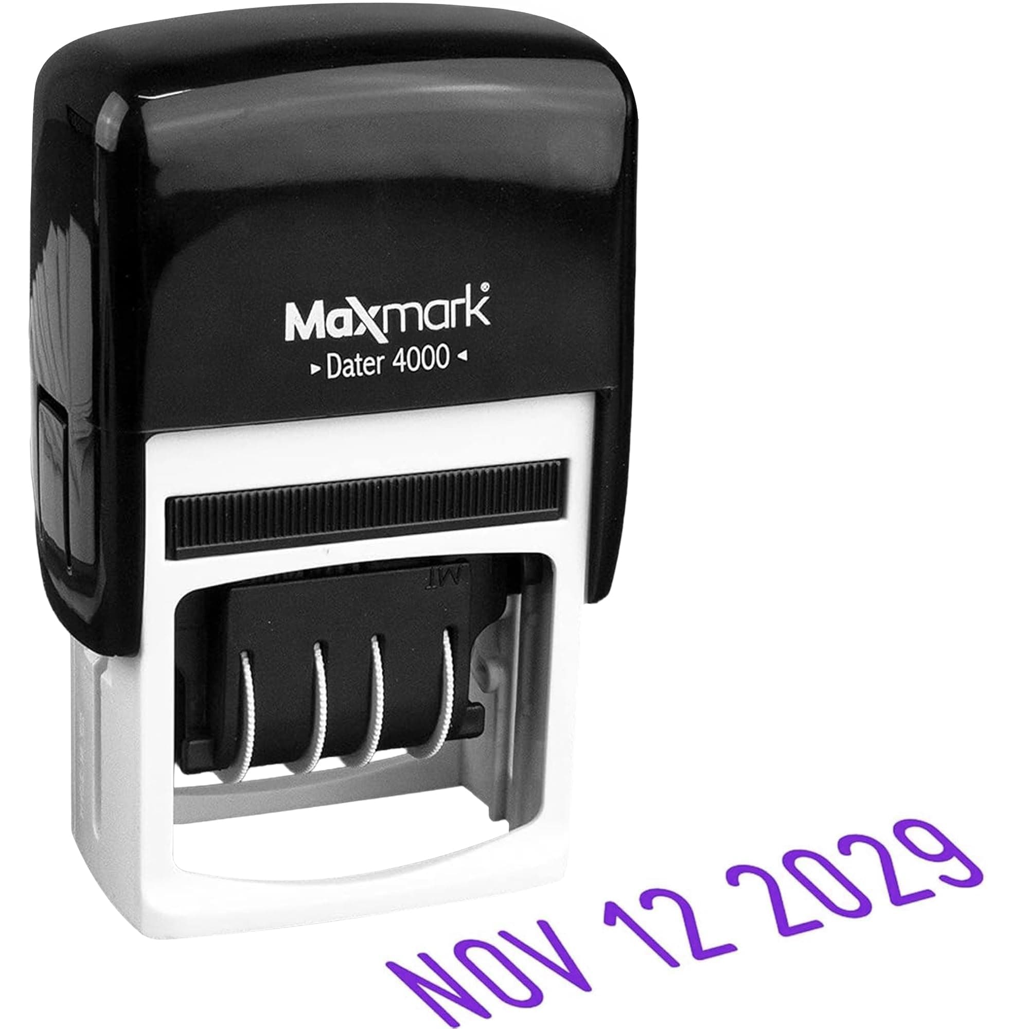 Dater 4000 Self Inking Date Stamp - Purple