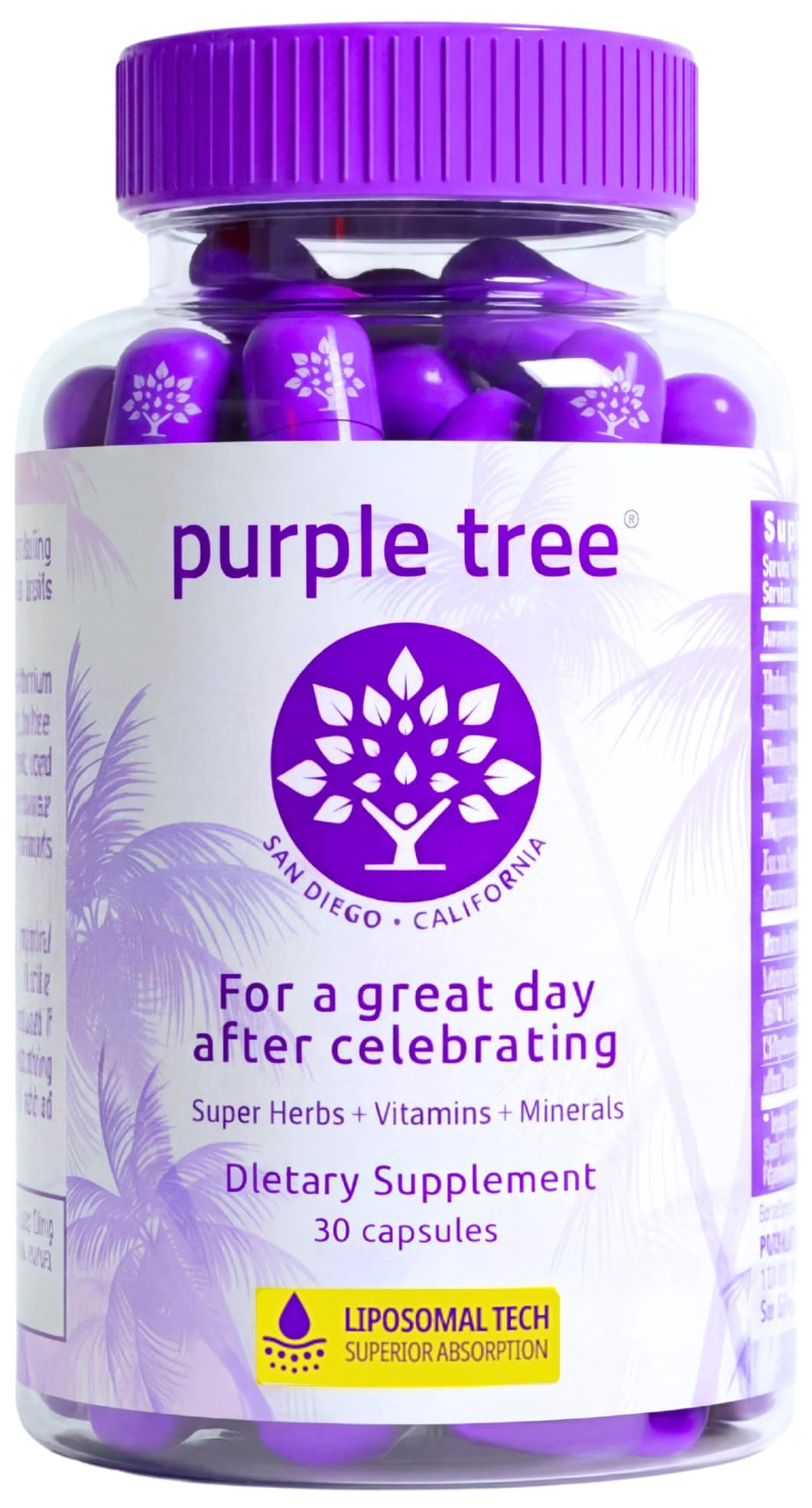 Purple Tree Post-Celebration Wellness Bottle