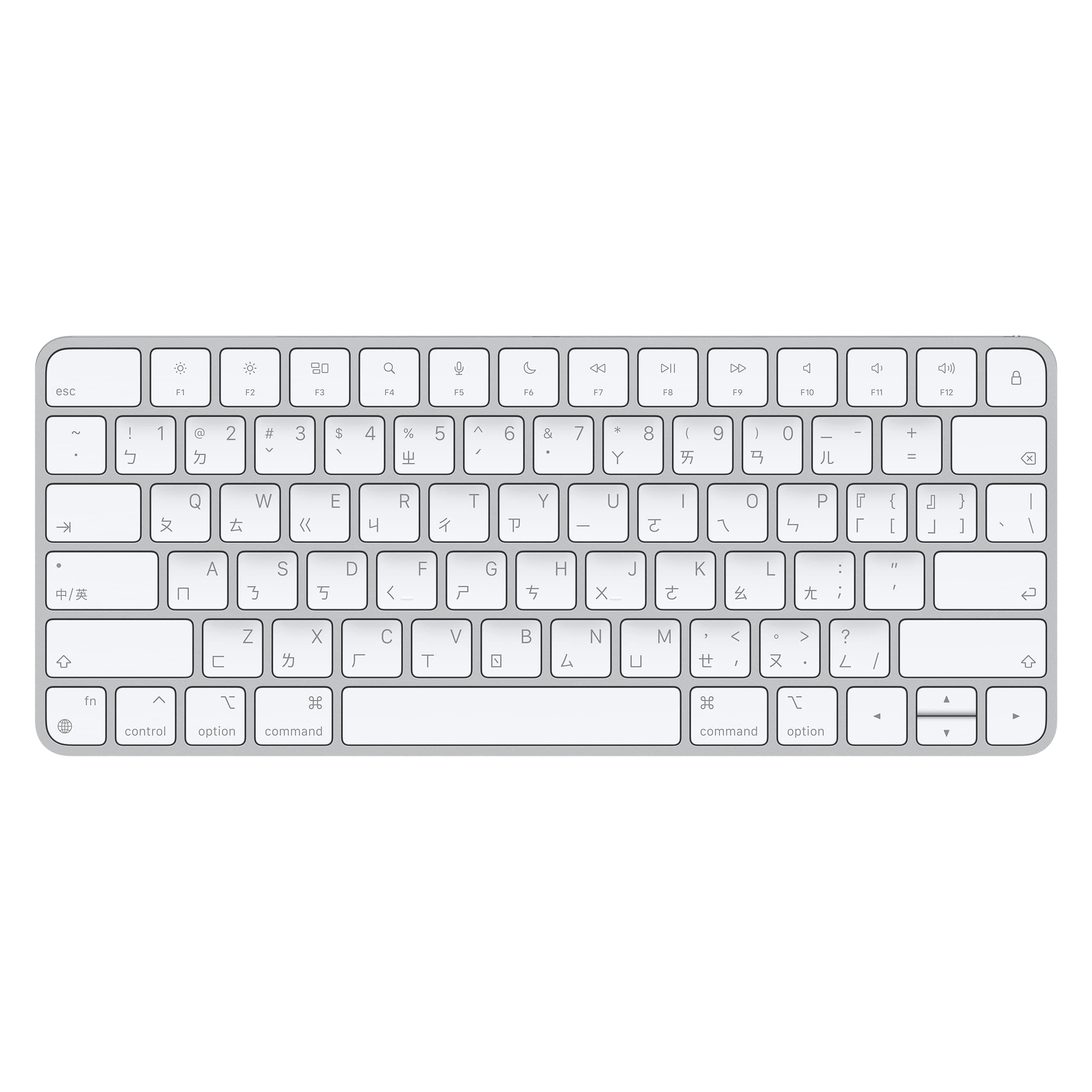 Apple Magic Keyboard: Wireless, Bluetooth, Rechargeable. Works with Mac, iPad, or iPhone; Traditional Chinese (Cangjie & Zhuyin) - White