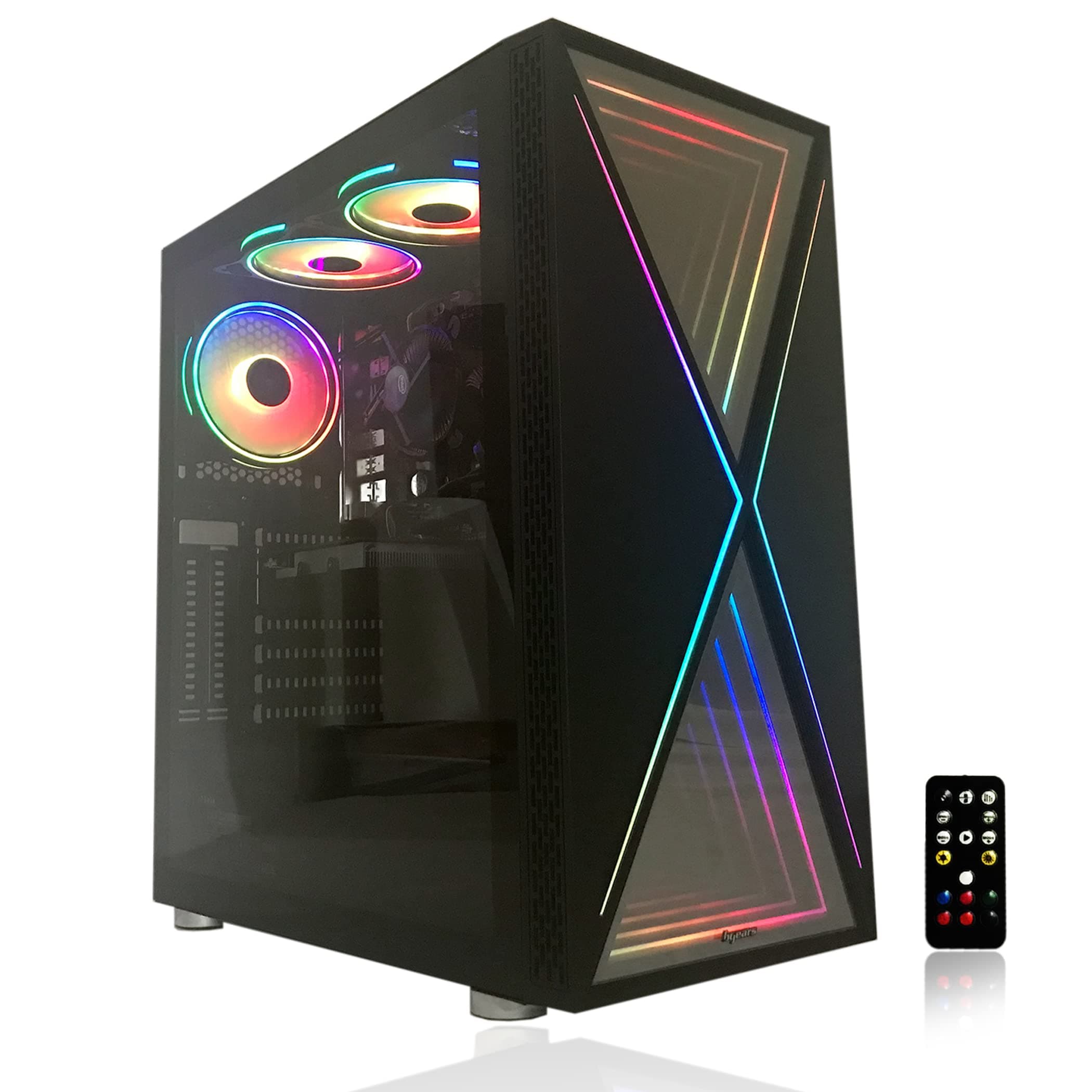 Alarco Gaming PC Desktop Computer Intel i7 3.40GHz,16GB Ram,1TB Hard Drive,Windows 10 pro,WiFi Ready,Video Card GTX 750 4GB, 3 RGB Fans with Remote