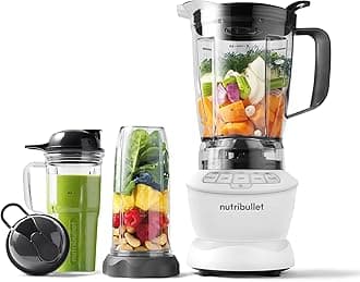 Full-Size Blender Combo 1200W –Matte White