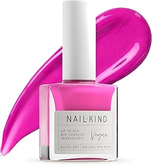 Hot Pink Nail Polish - Smokin' Hot - High-Gloss Neon Pink Nail Varnish - Vegan Nail Lacquer + Peta Certified + Cruelty Free - Quick Drying Long Lasting - Chip Resistant Manicure - 8ml