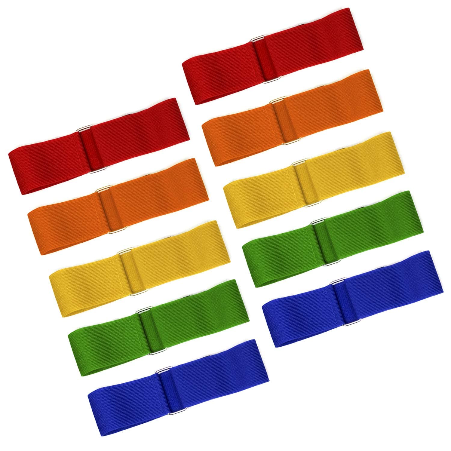 10 PCS 3 Legged Race Bands Three Legged Race Durable Firm Elastic Tie Rope Colorful 3 Leg Race Band for Kids Adult Outdoor Fun